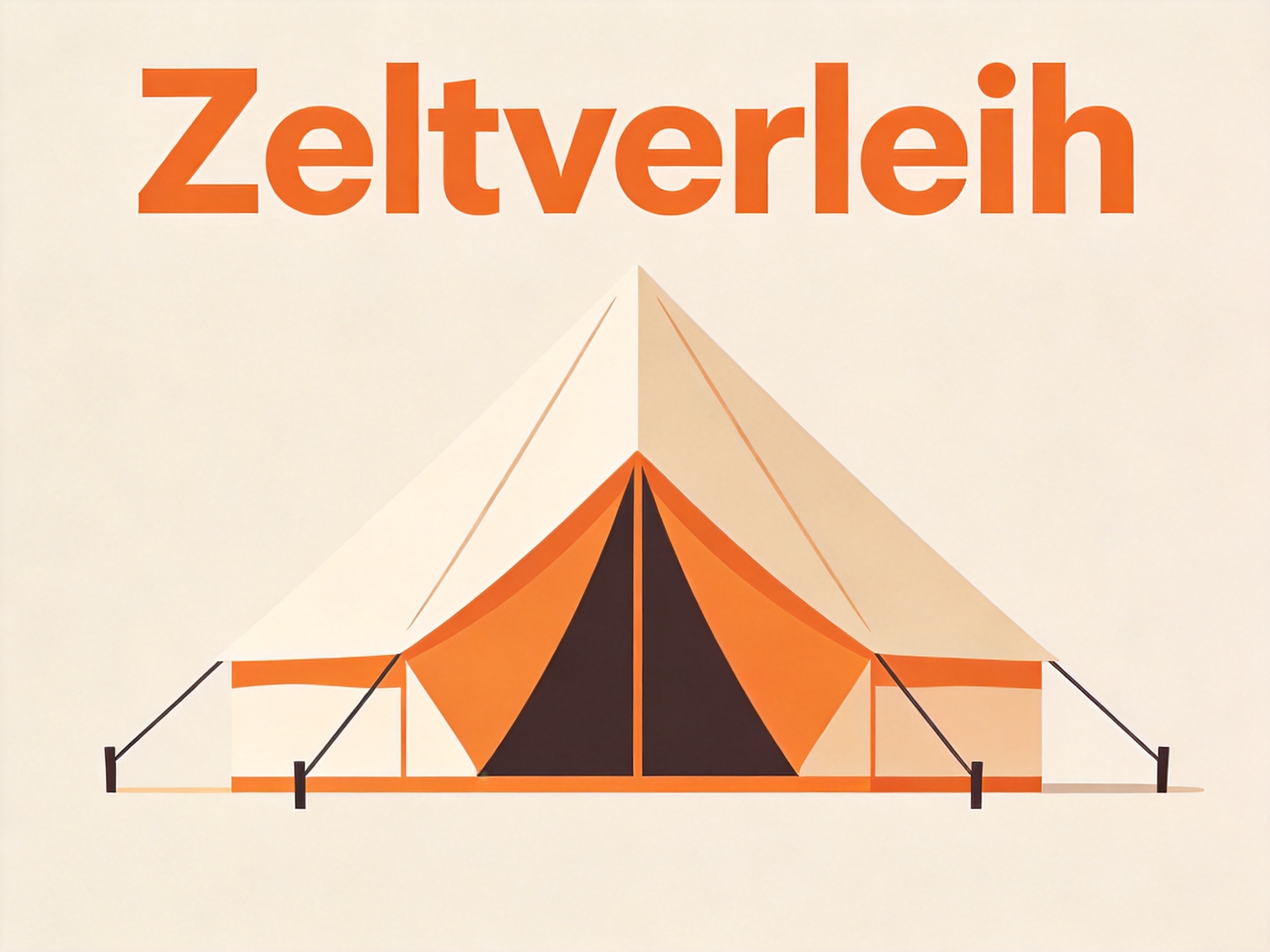 Zeltverleih — AI illustration