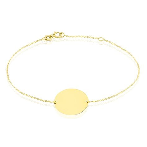 Liv Gravur Damen Armband Gold 375 (9 Karat) Kreis B 0,2 mm - Armb&auml;nder mit Gravur Damen | OROVIVO