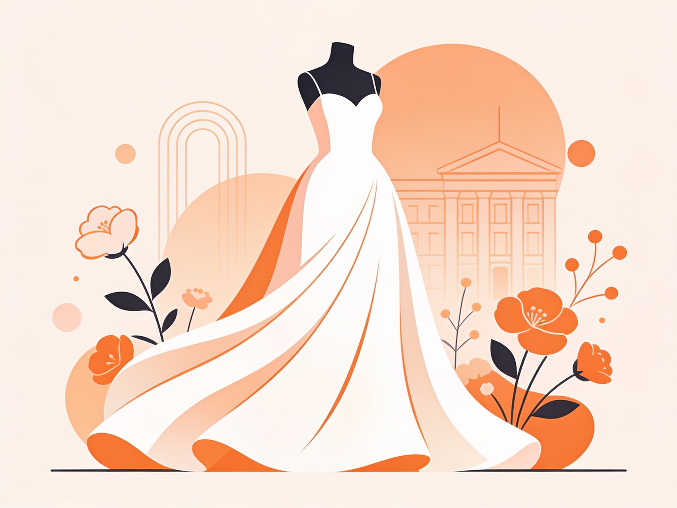 Brautmode — AI illustration