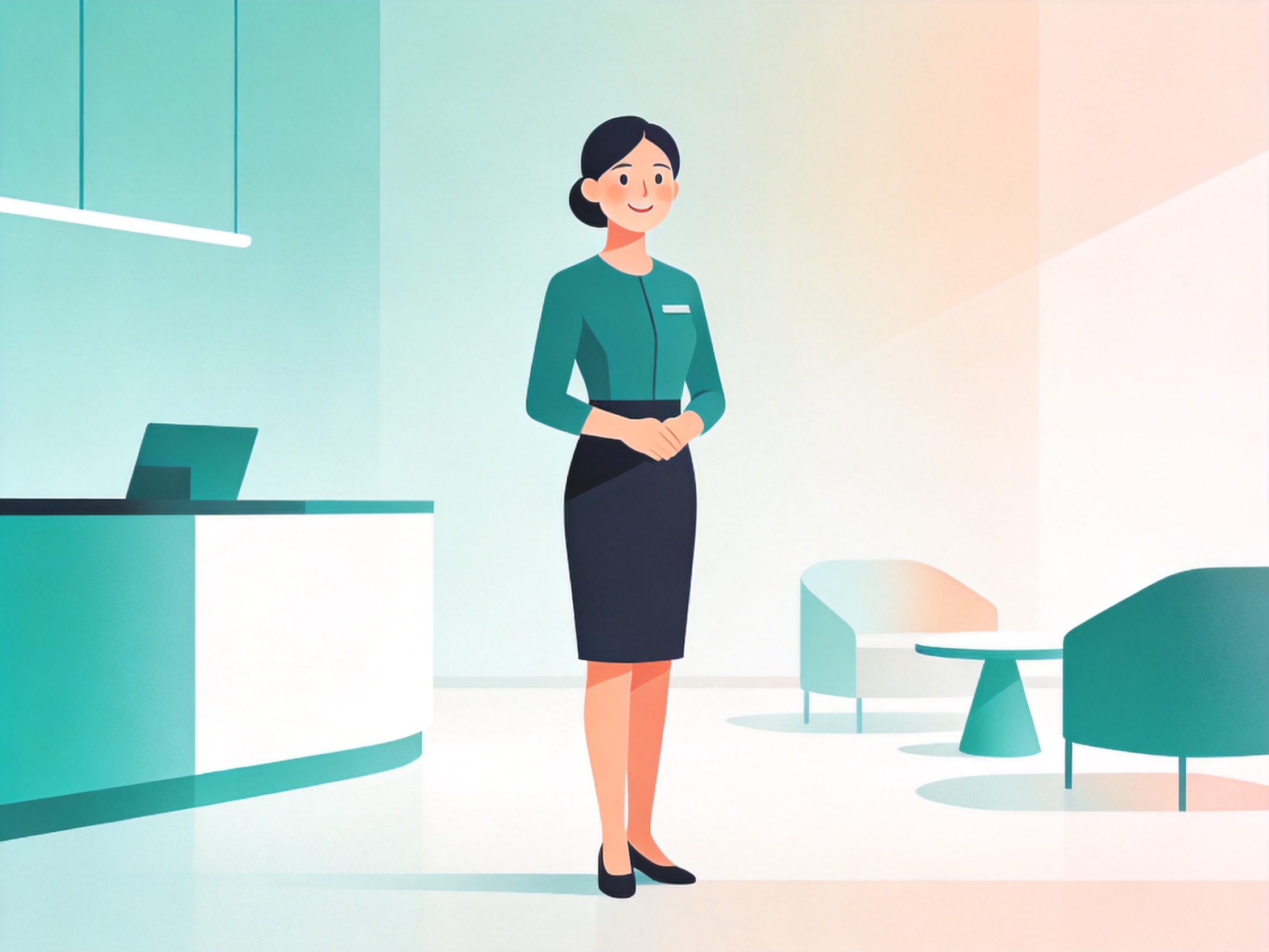 AI Receptionist — AI illustration