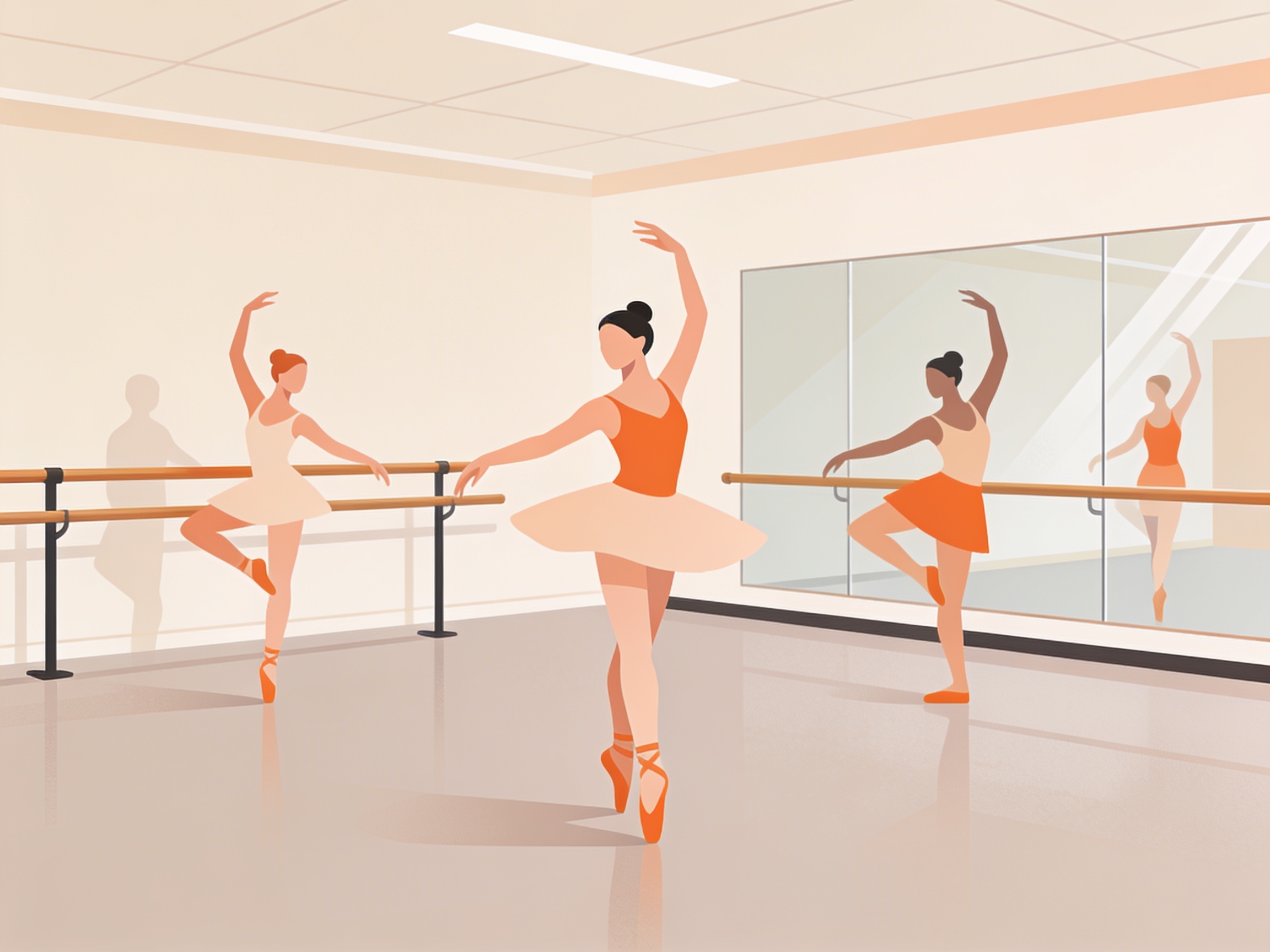 Tanzschule — AI illustration