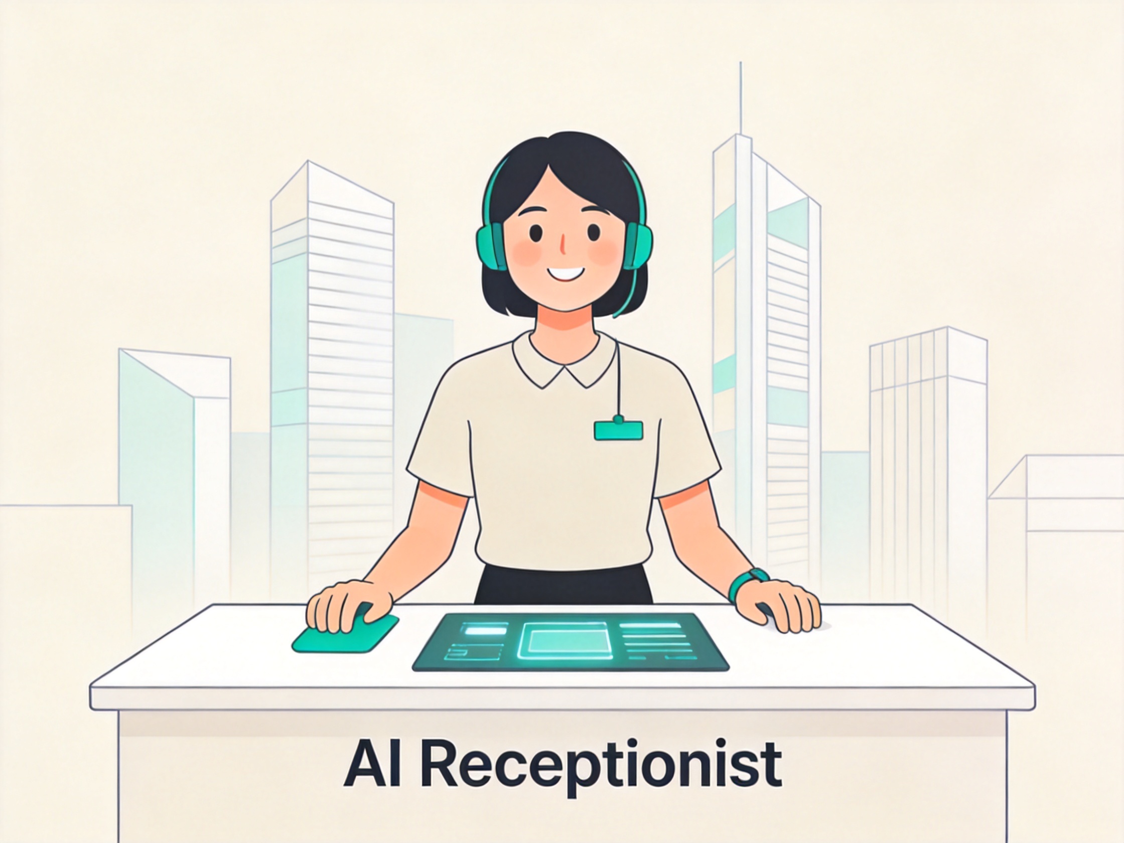 AI Receptionist — AI illustration