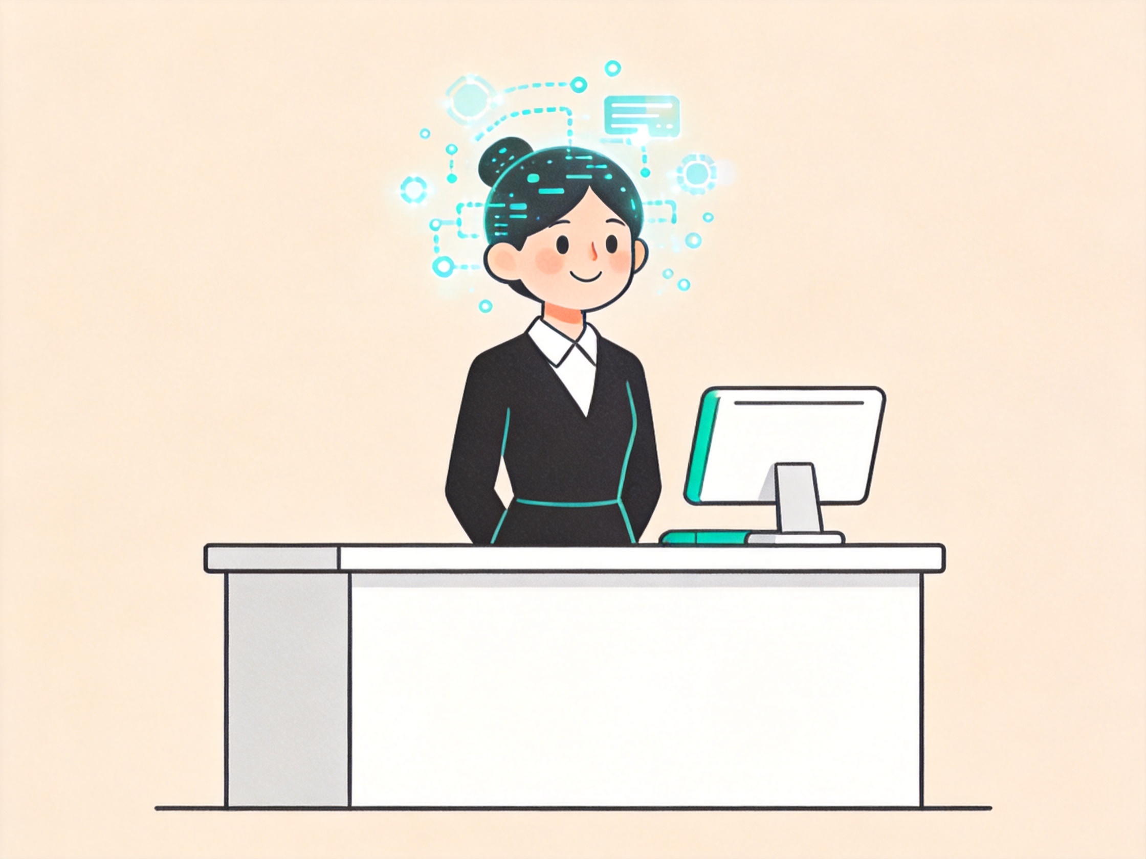 AI Receptionist — AI illustration