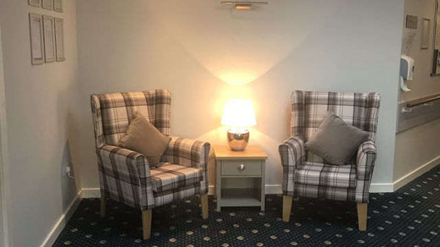 Glennie House reception seating area