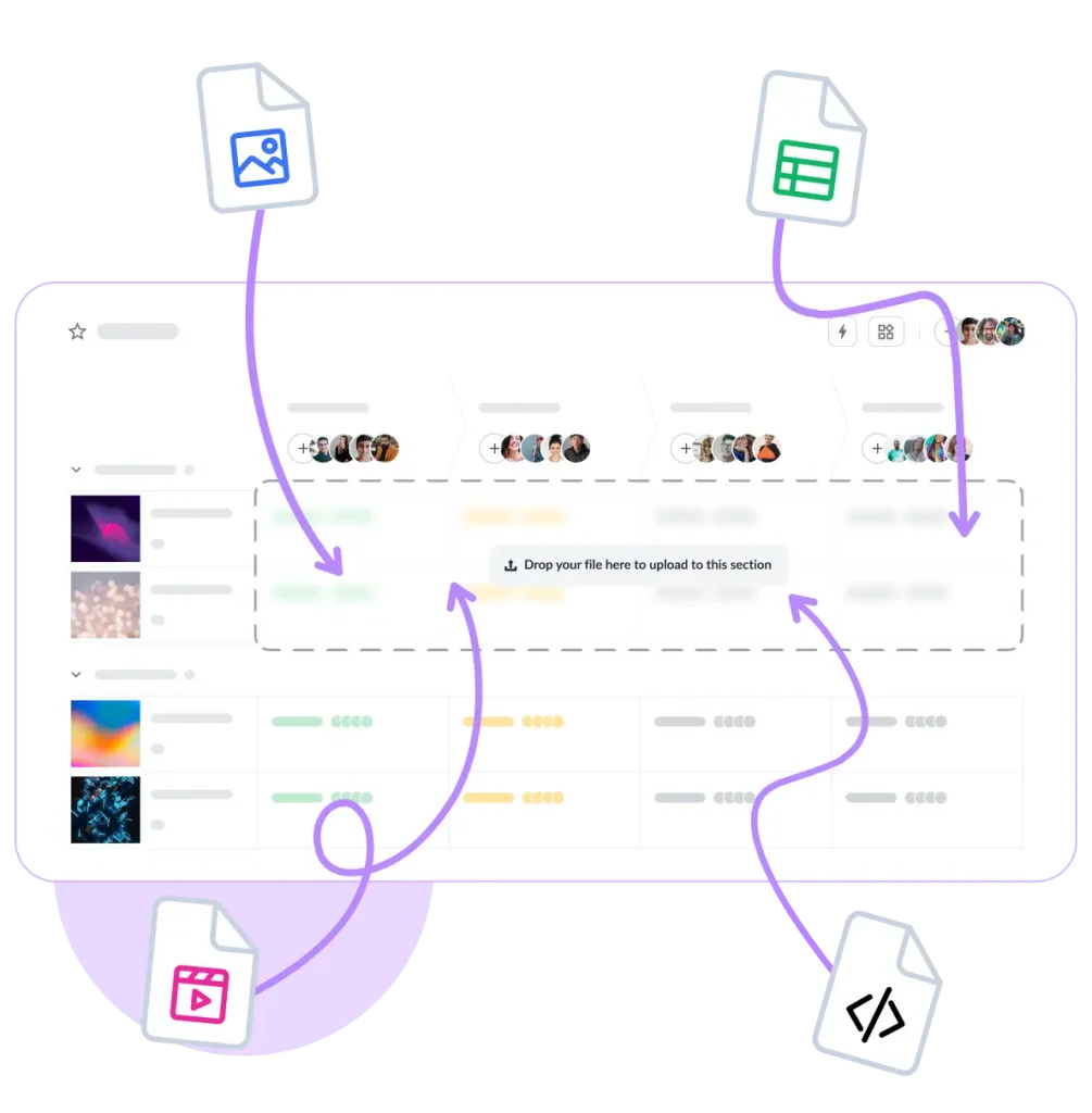 Upload any file to Filestage