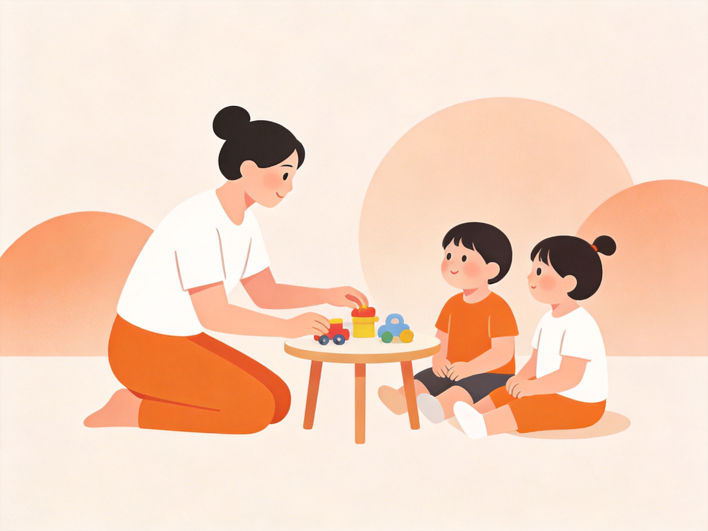 Kinderbetreuung — AI illustration