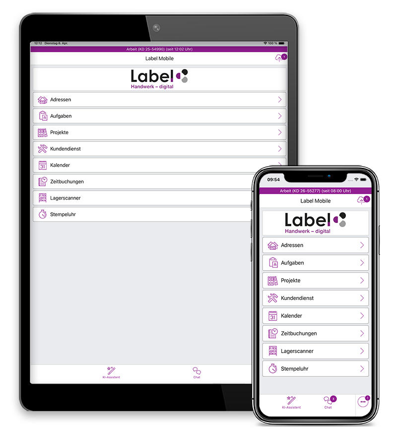 Branchensoftware für das Handwerk: auf der Baustelle mit Label Mobile