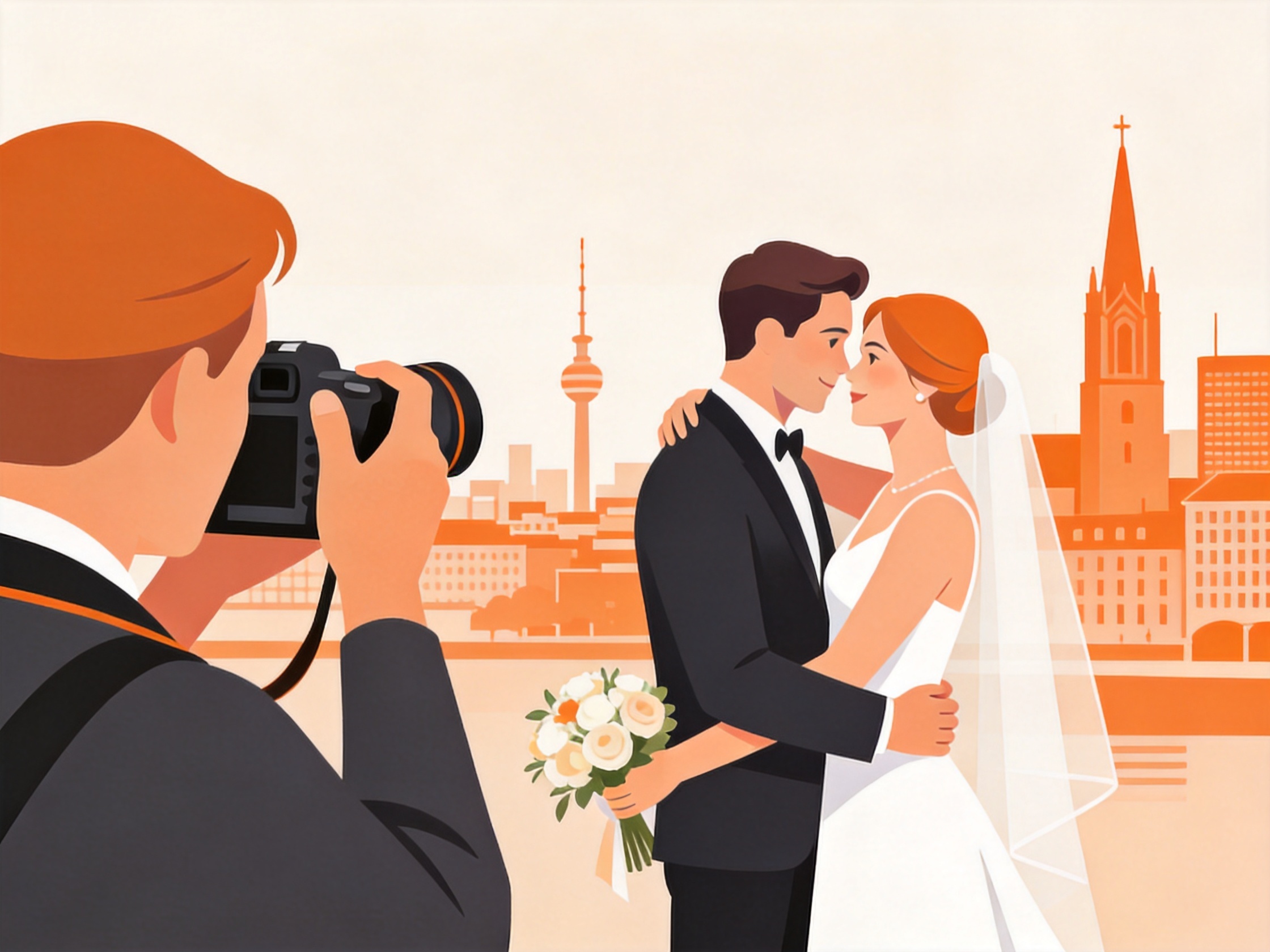 Hochzeitsfotograf — AI illustration