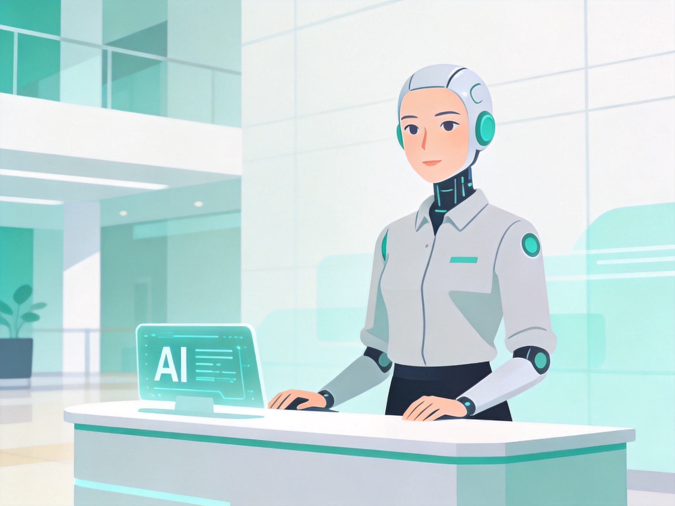 AI Receptionist — AI illustration