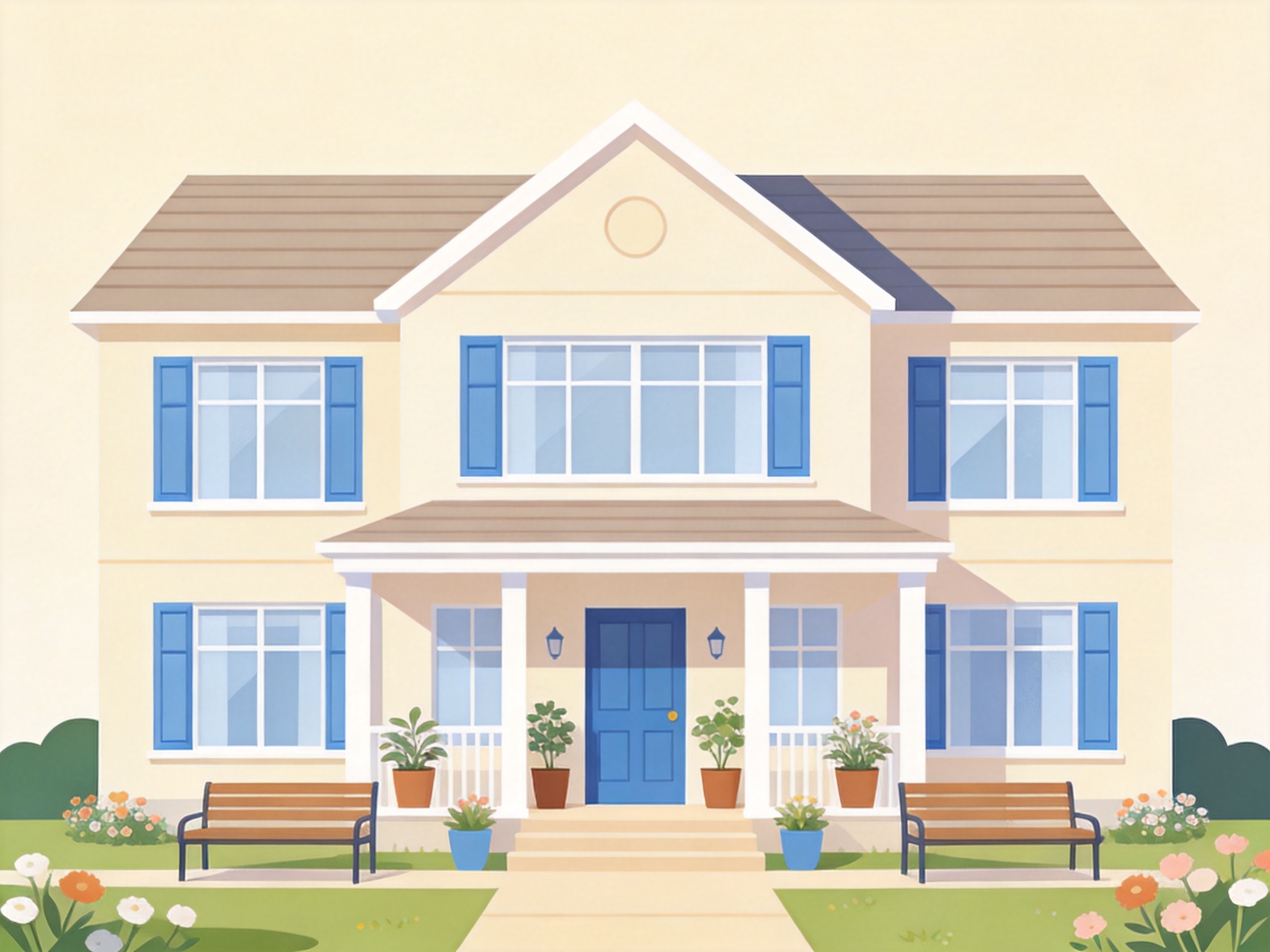 Residential Care Home — AI illustration
