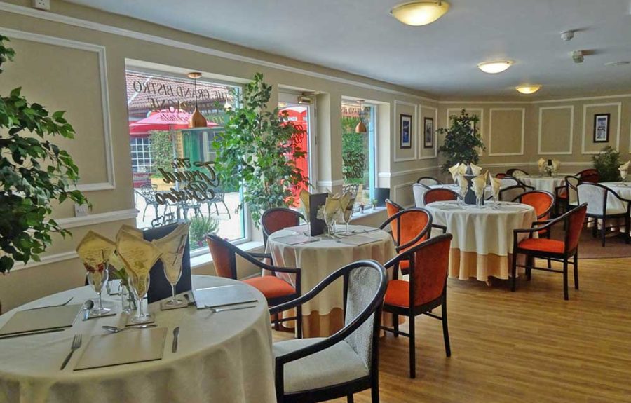 Bistro tables at nursing home - Maven Healthcare