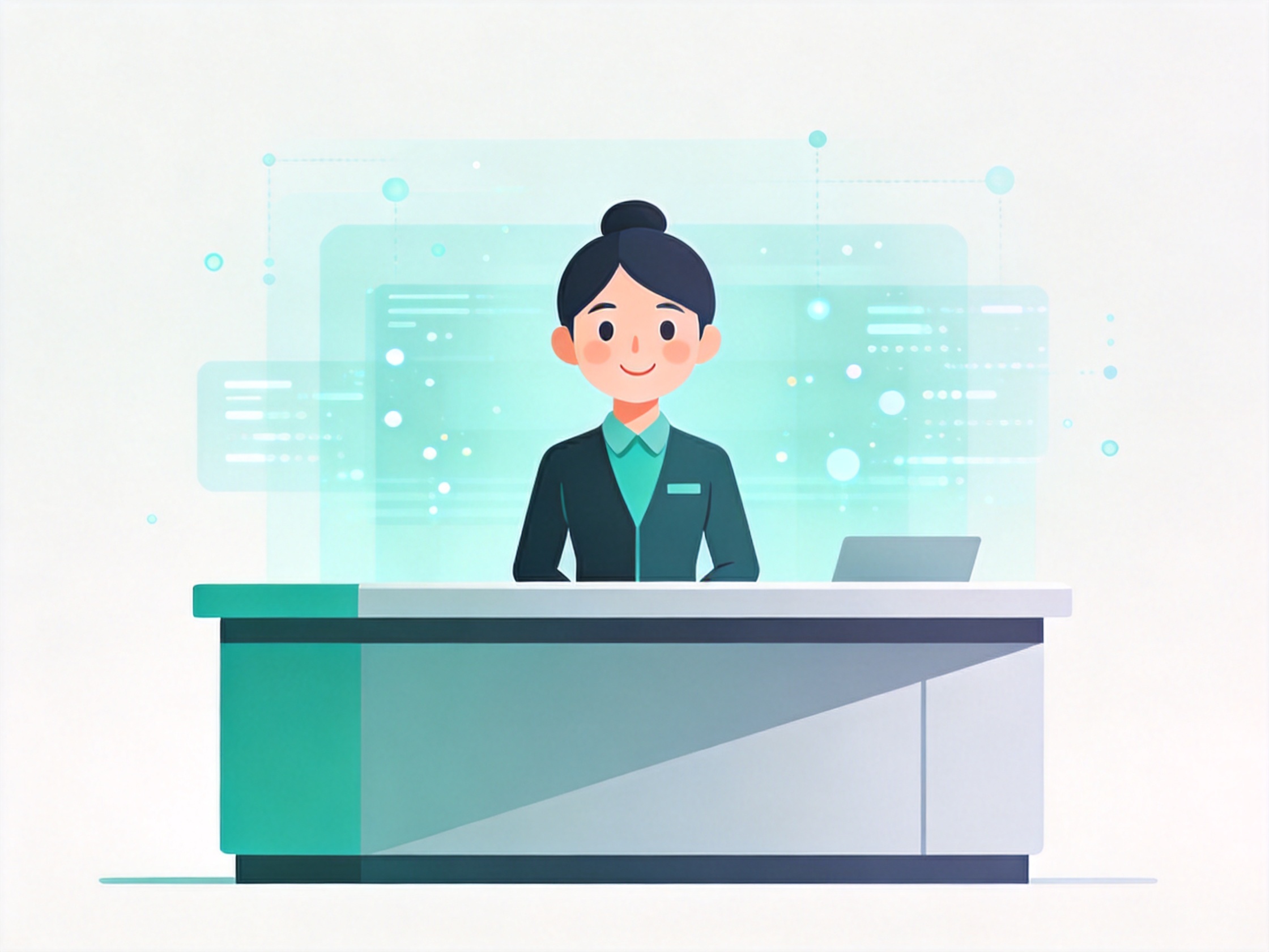 AI Receptionist — AI illustration