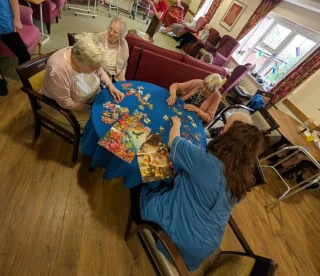 We have been enjoying some board games and jigsaws.