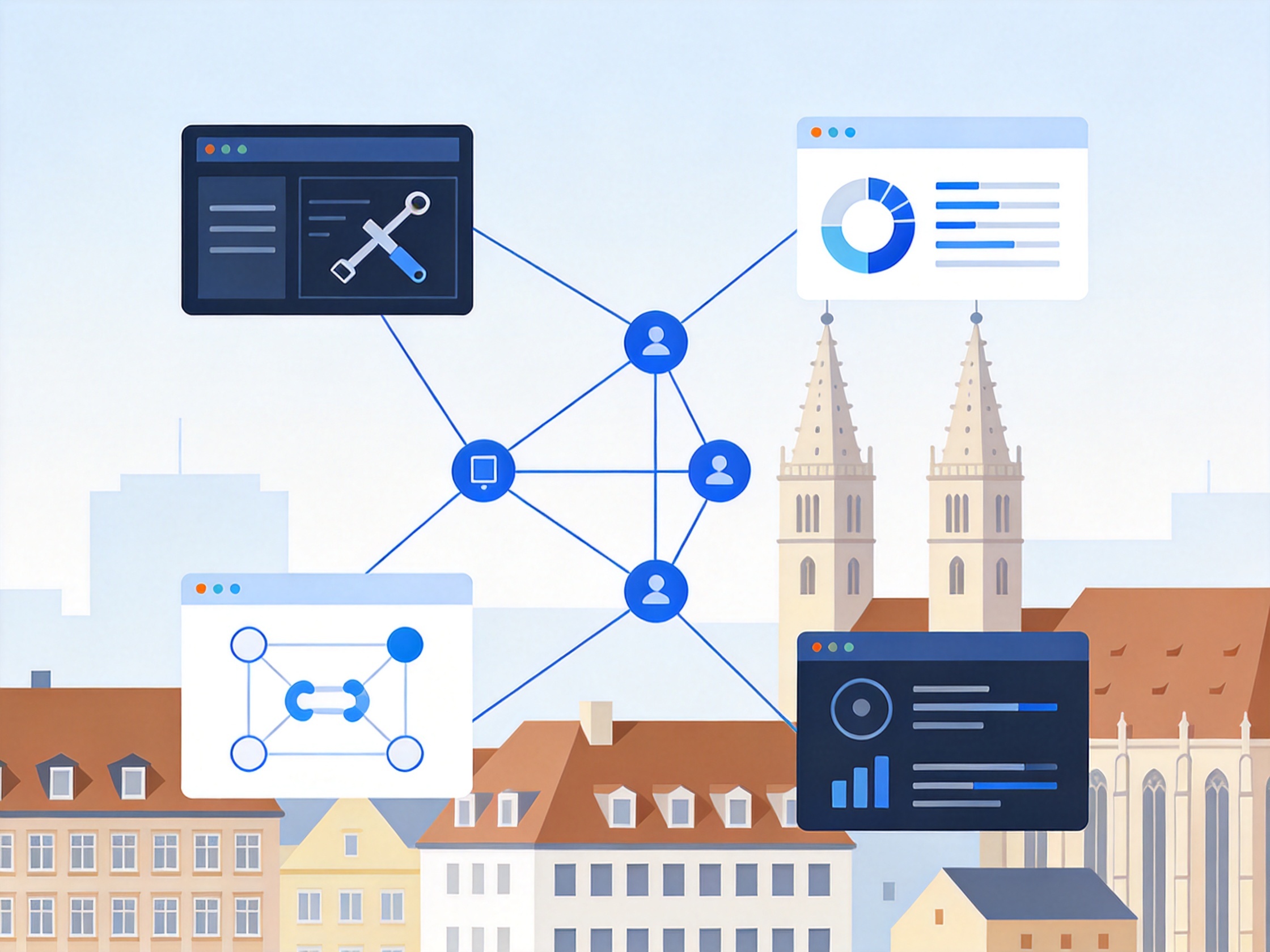 Agency Software — AI illustration