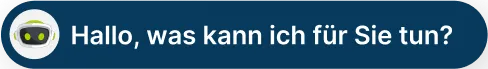 VITAS Bot Kopf mit Sprechblase "Was kann ich für Sie tun?"