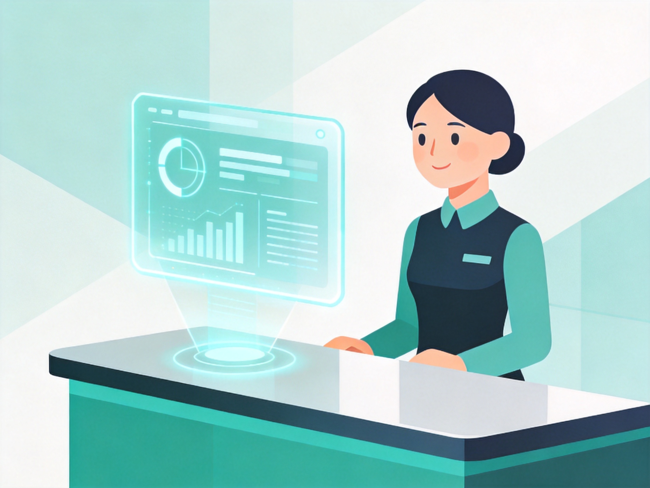 AI Receptionist — AI illustration