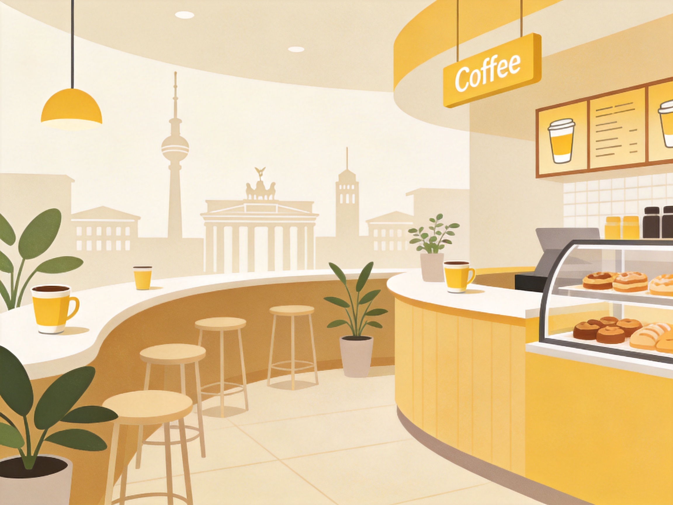 Cafe — AI illustration