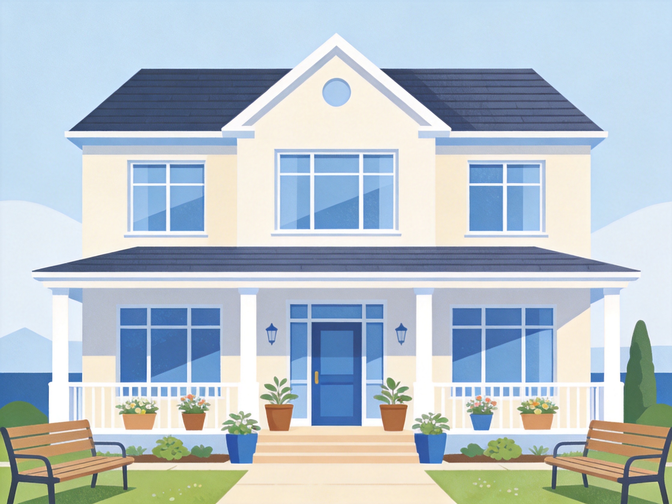 Residential Care Home — AI illustration