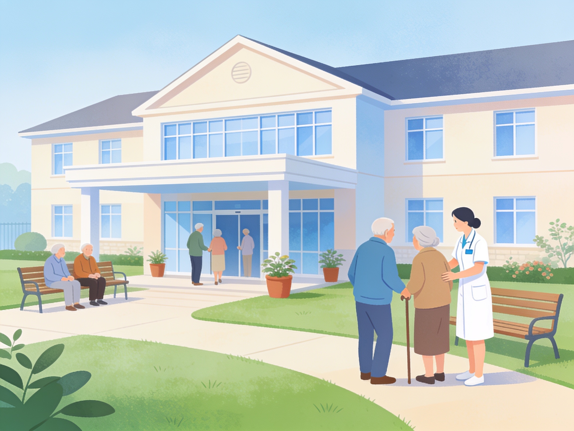 Nursing Home — AI illustration