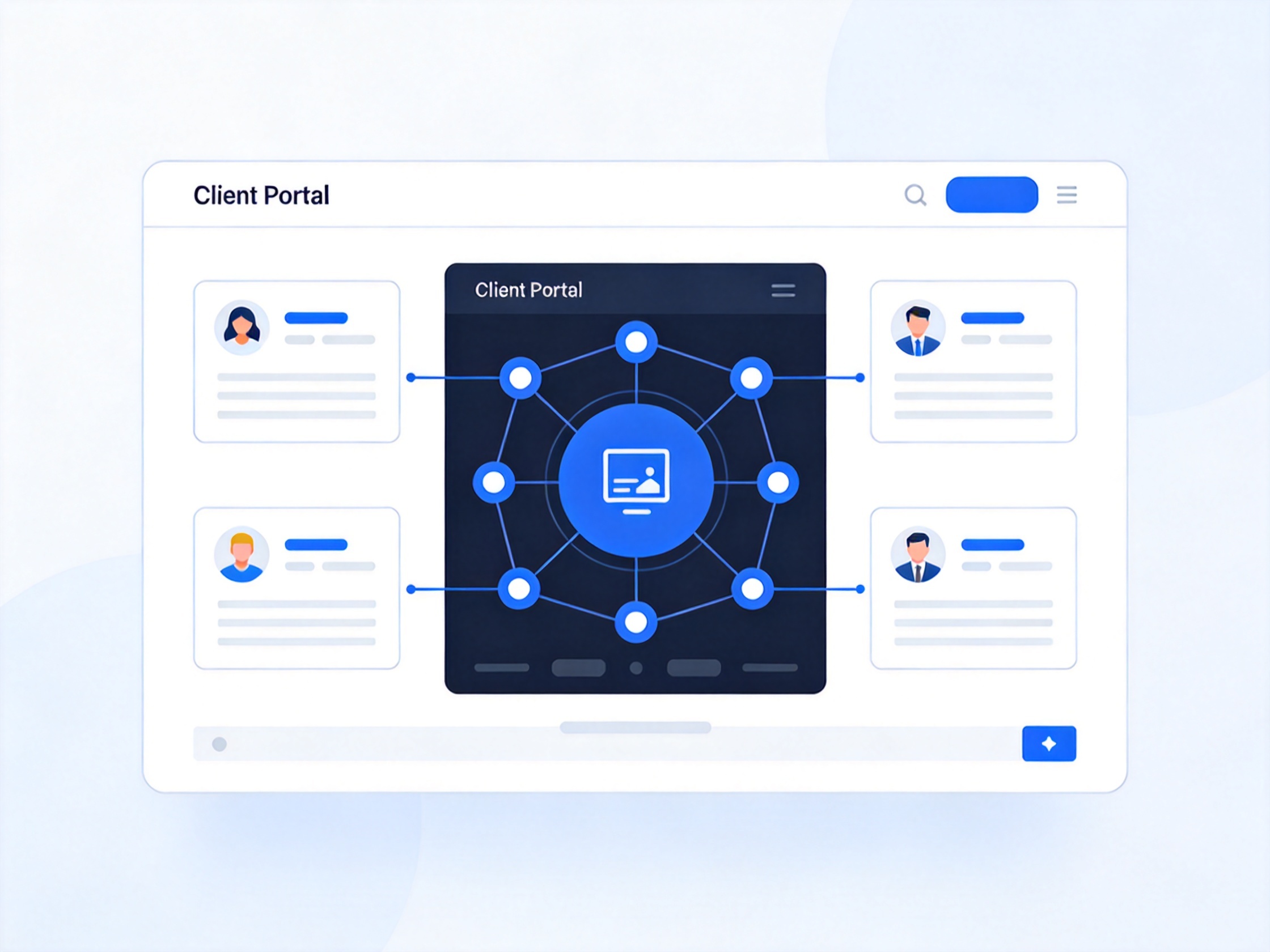 Client Portal Software — AI illustration