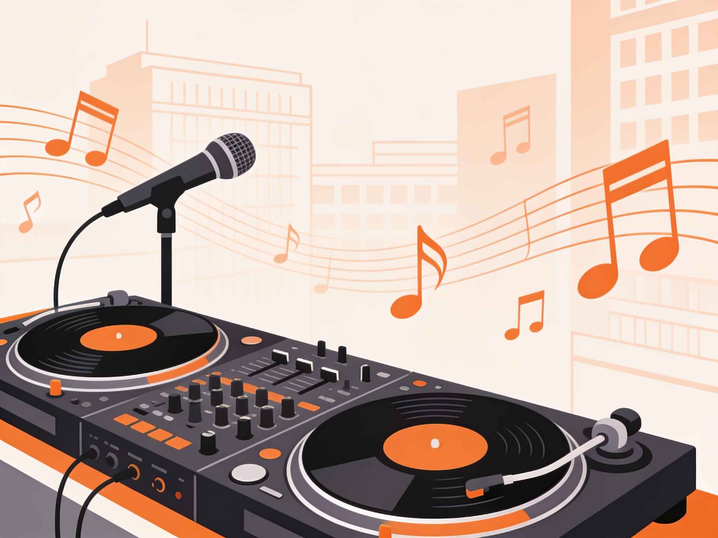 Hochzeits-DJ — AI illustration