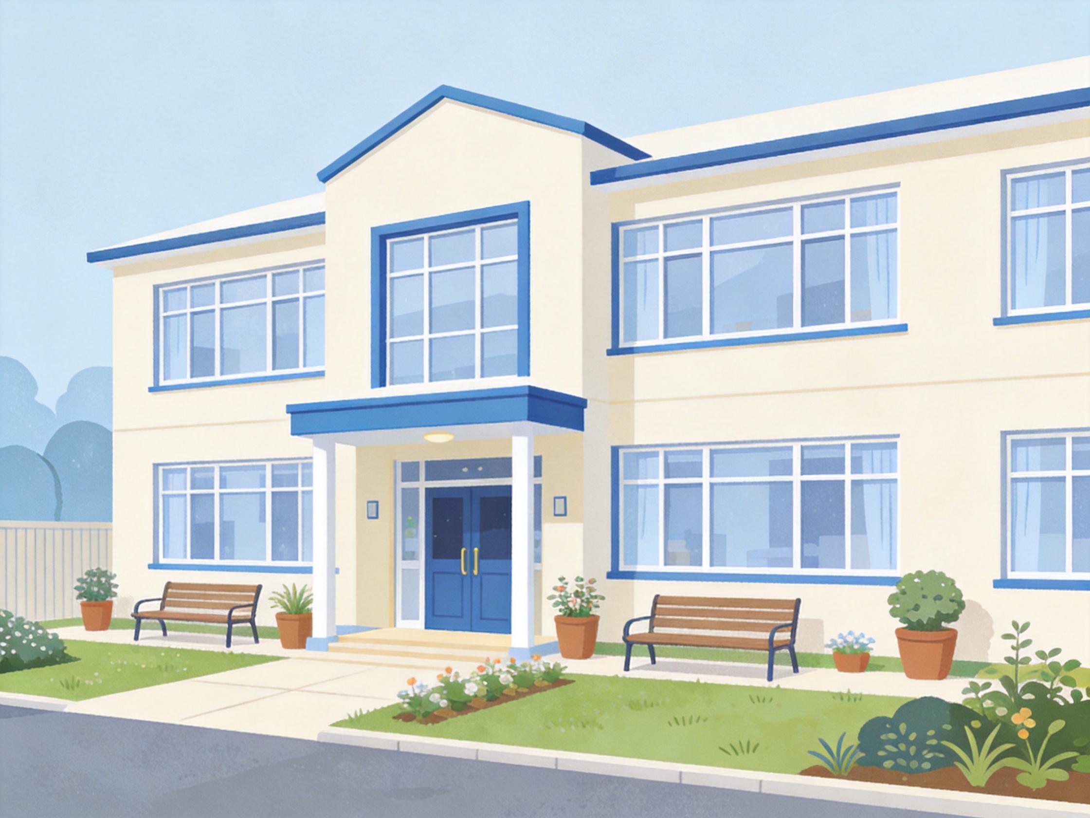 Nursing Care Home — AI illustration