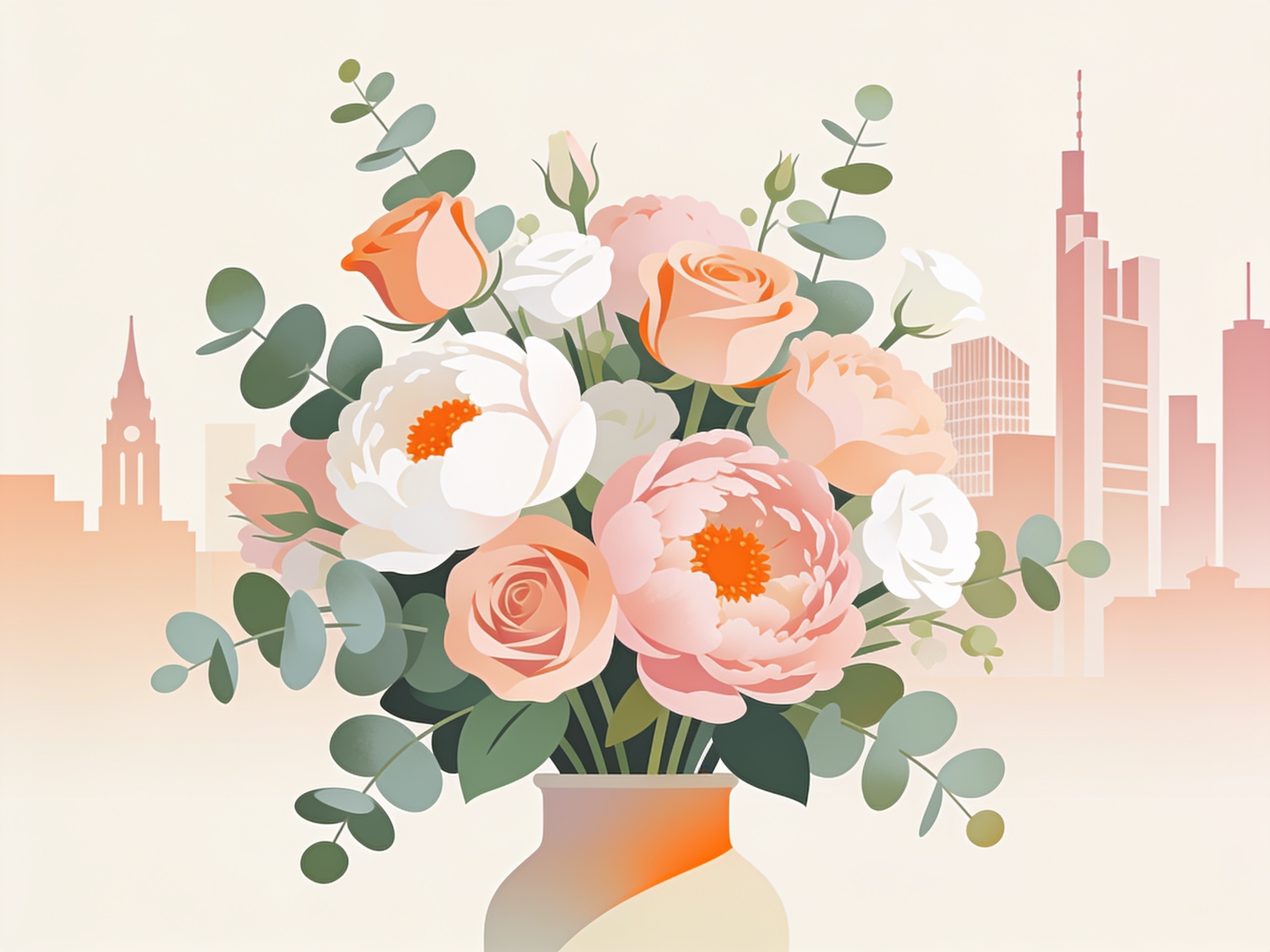 Hochzeitsfloristik — AI illustration