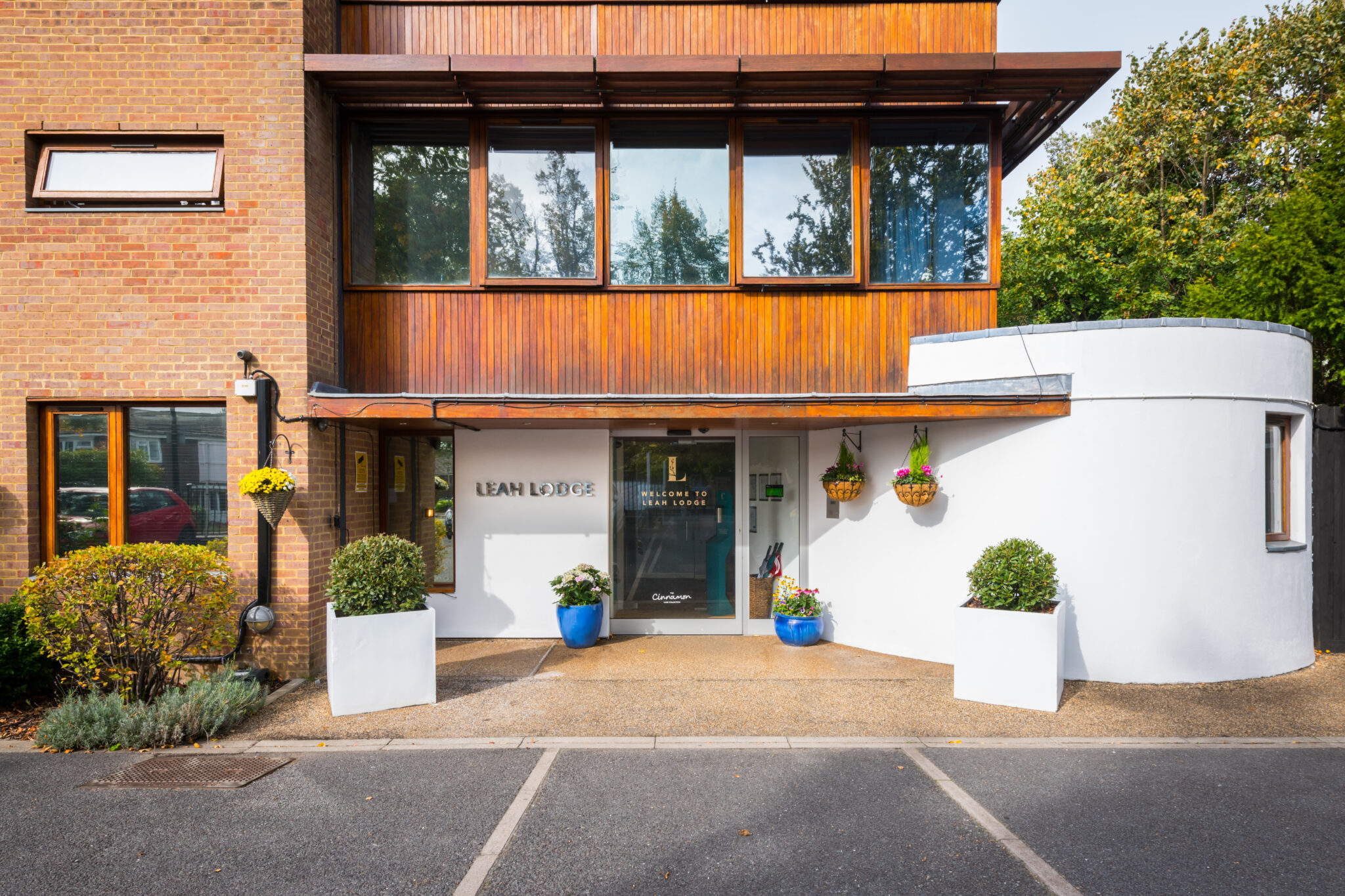 The entrance to Leah Lodge Care Home Blackheath