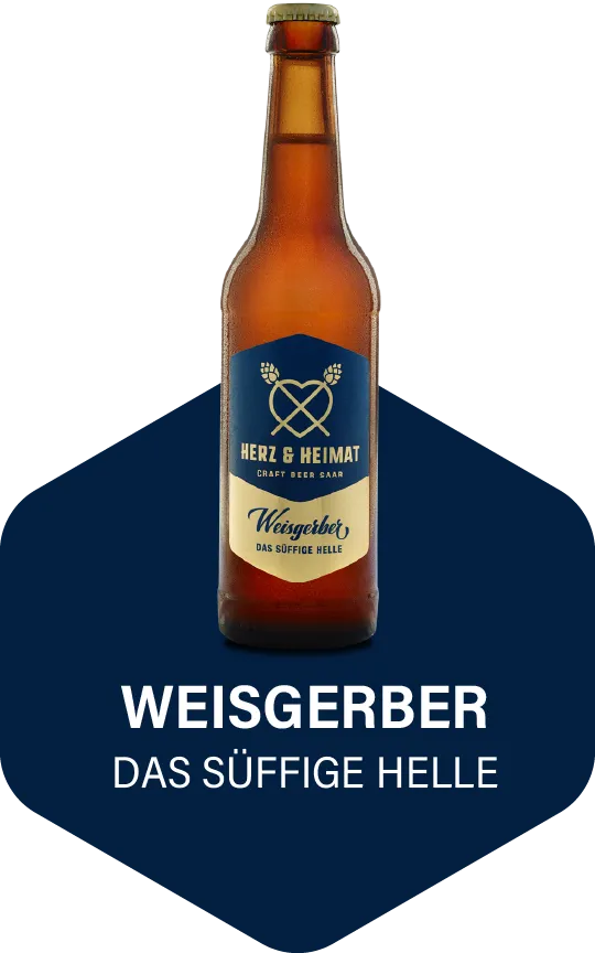 Weisgerber, das süffige Helle Bier von Herz und Heimat