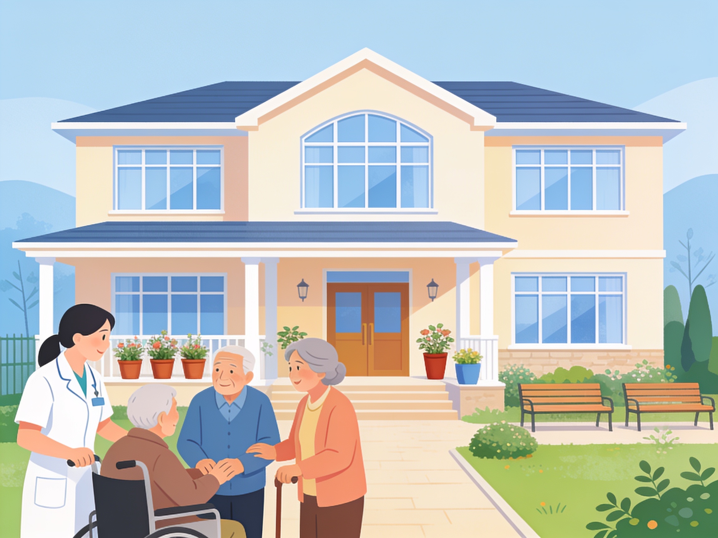 Residential Care — AI illustration