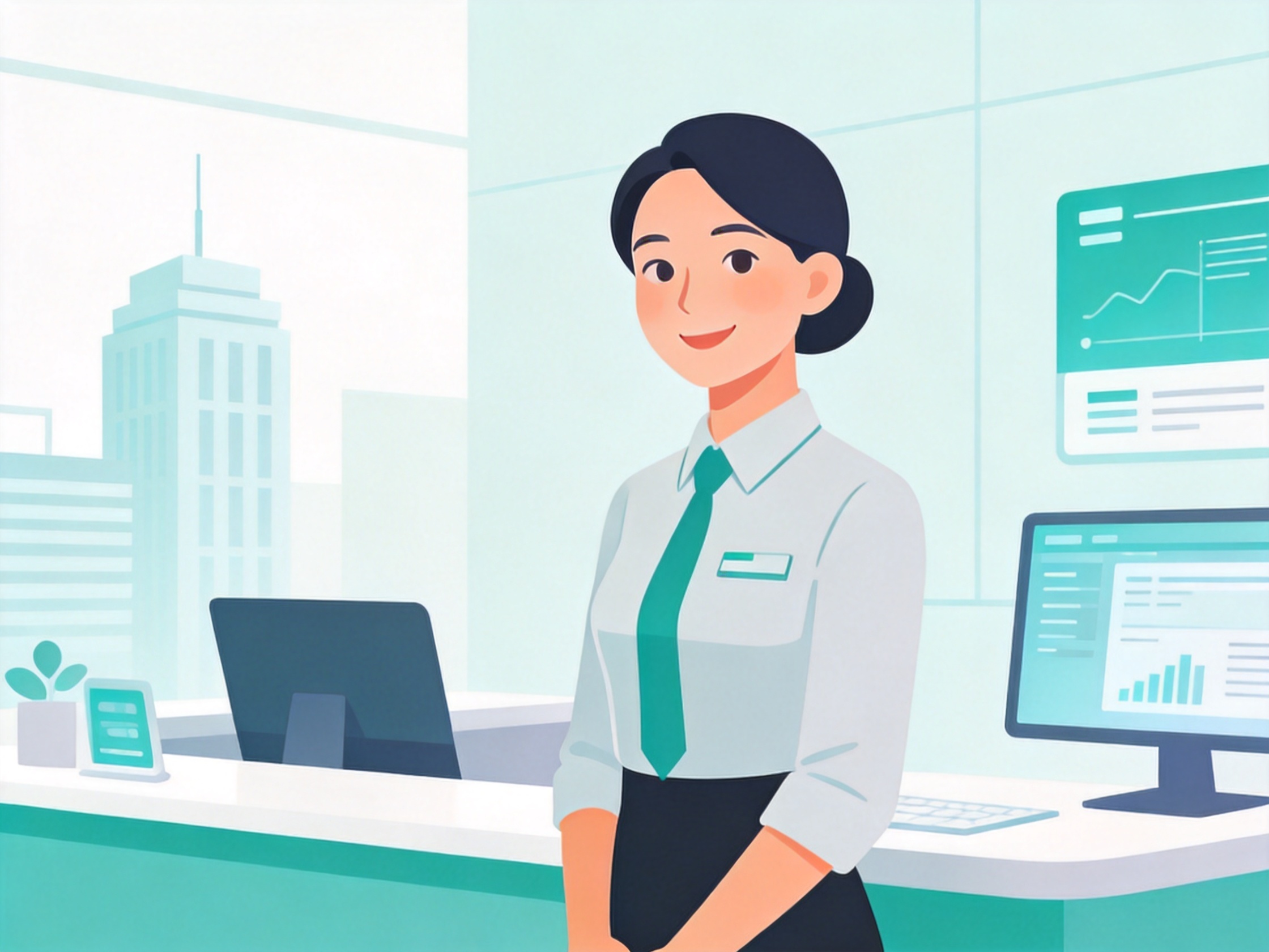 AI Receptionist — AI illustration