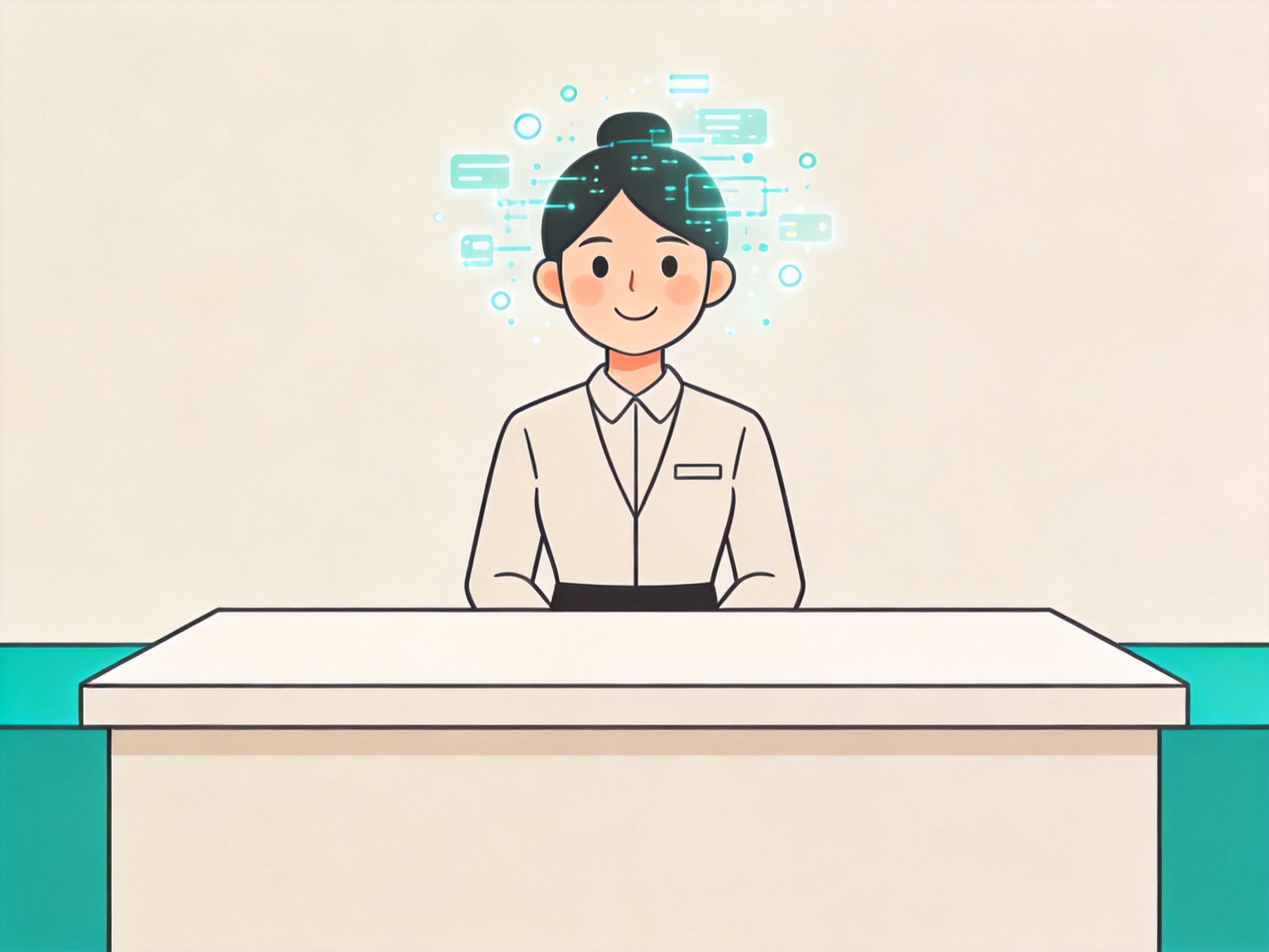 AI Receptionist — AI illustration