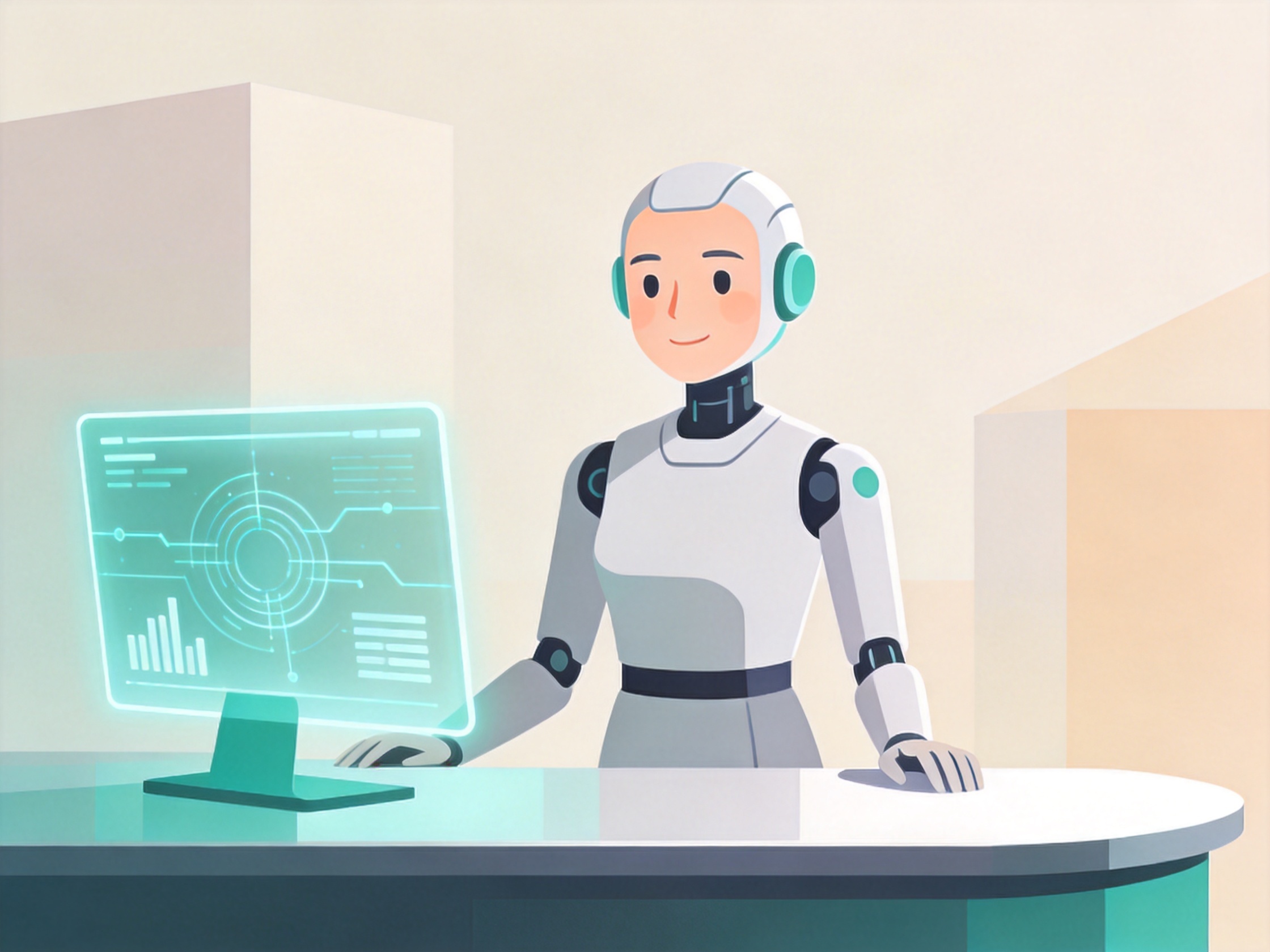AI Receptionist — AI illustration