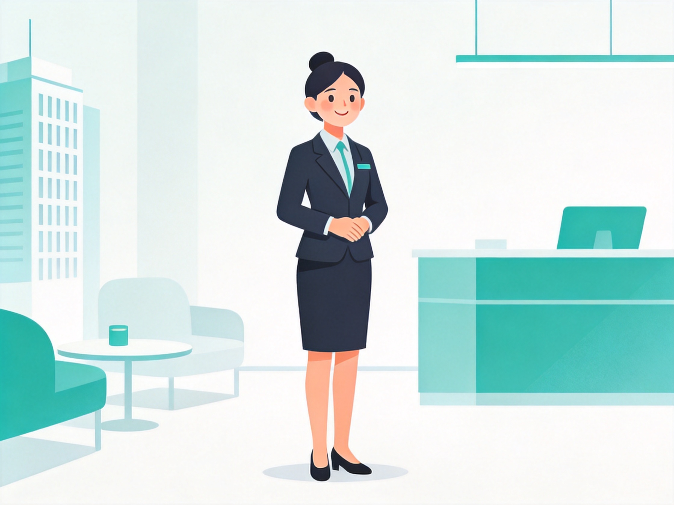 AI Receptionist — AI illustration