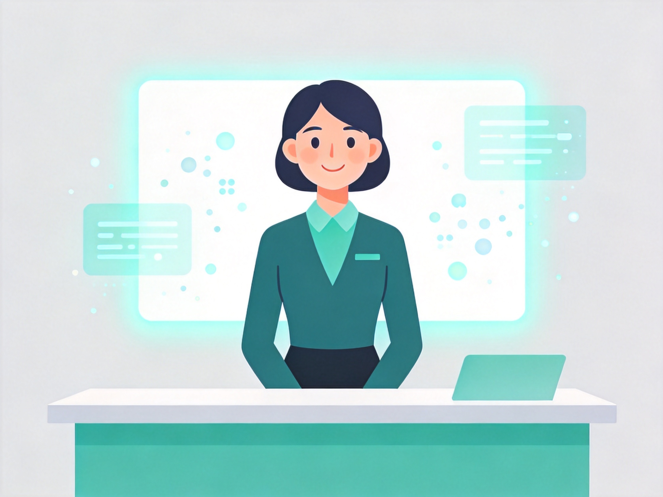 AI Receptionist — AI illustration