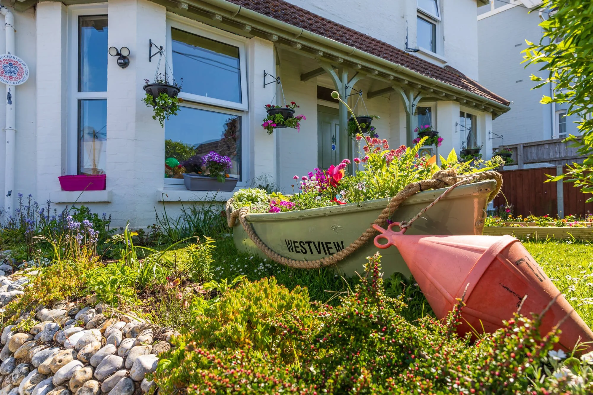 Garden outside westview house