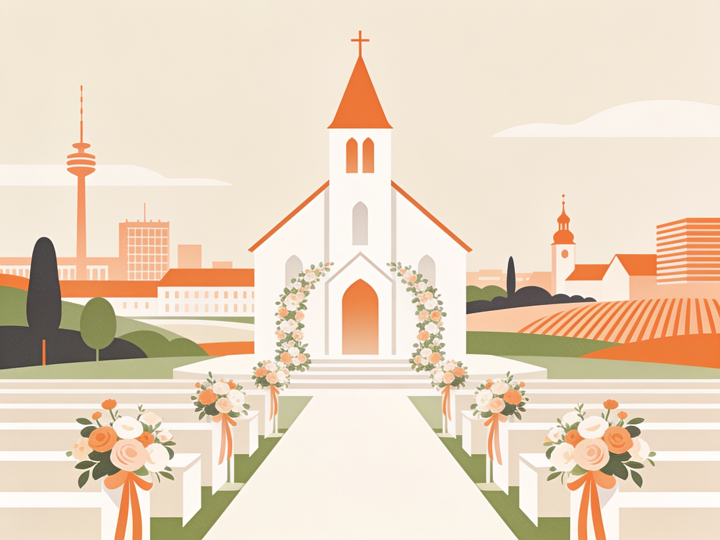 Hochzeitslocation — AI illustration