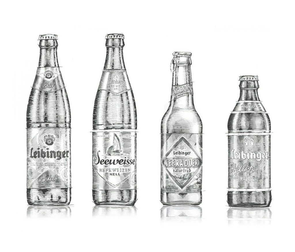 Leibinger Biere gezeichnet