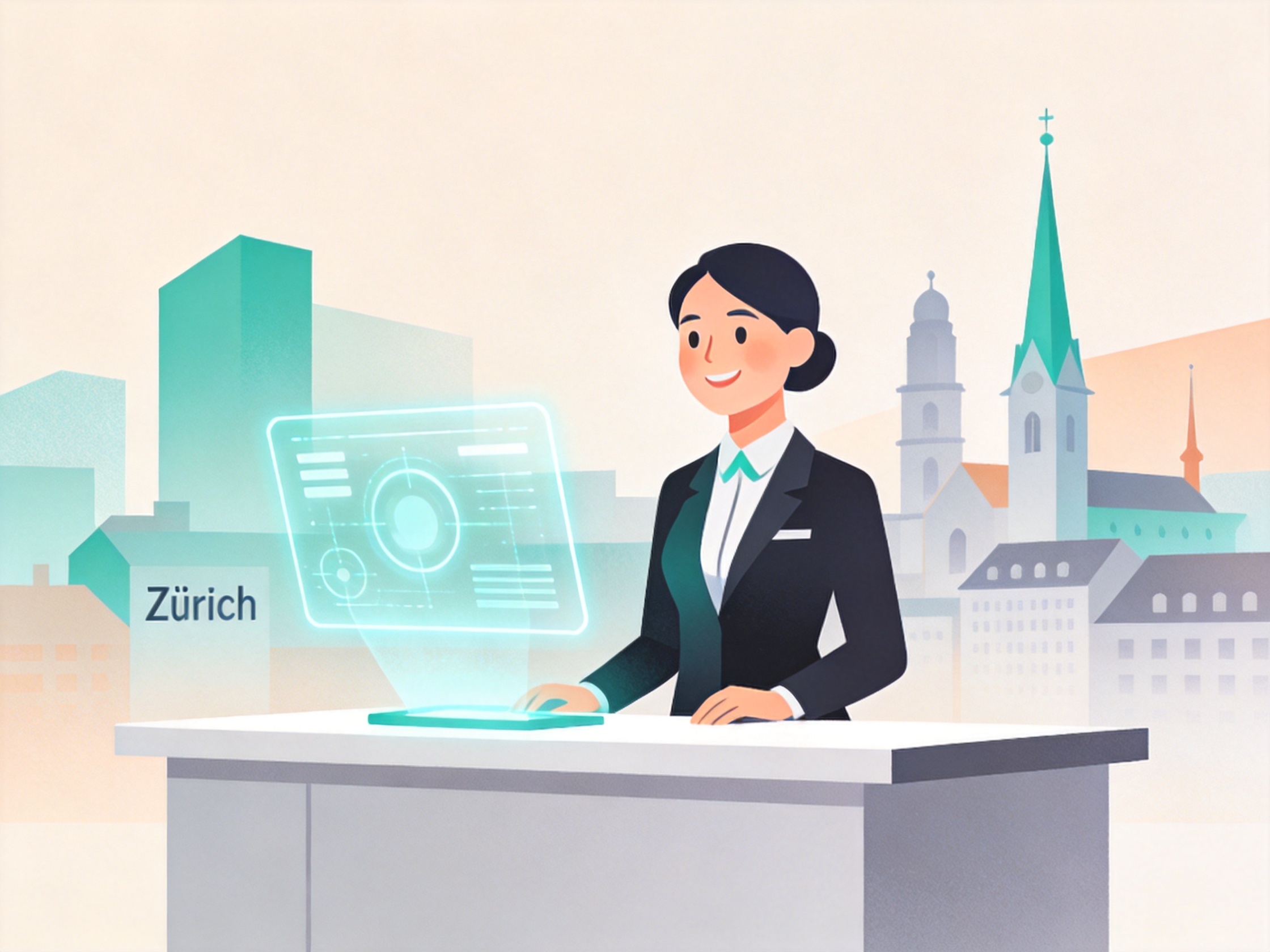 AI Receptionist — AI illustration