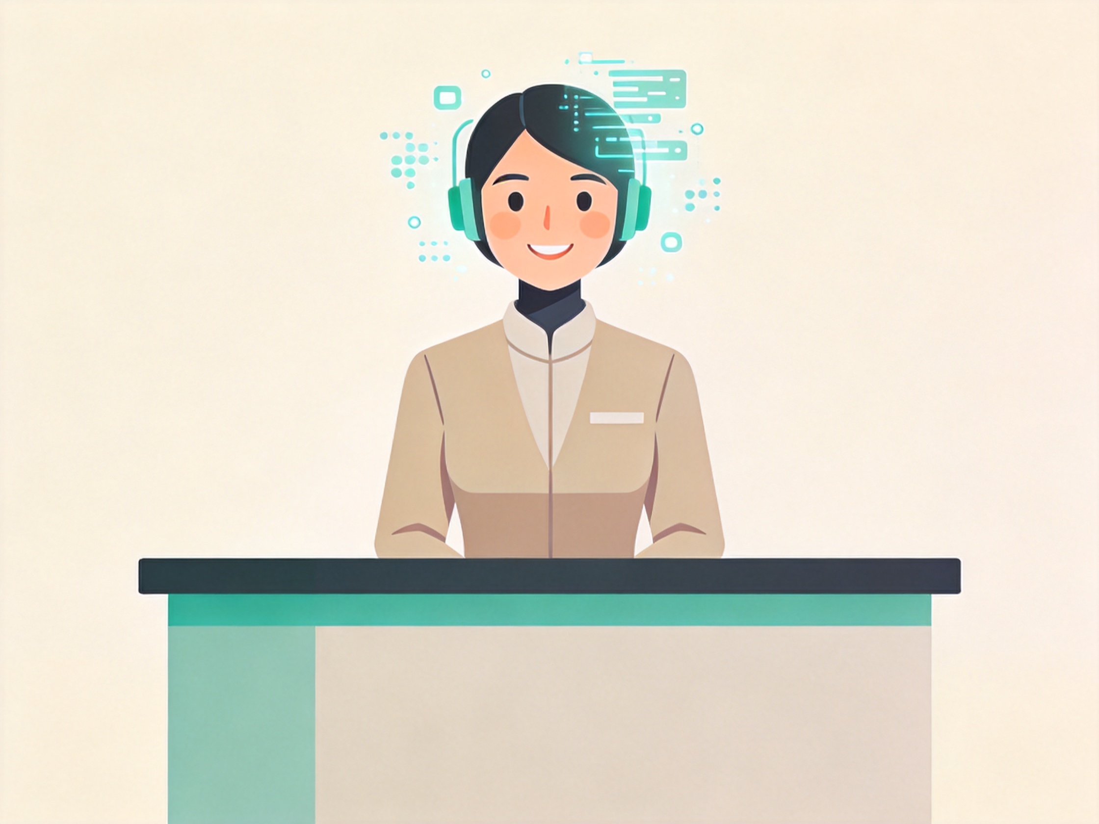 AI Receptionist — AI illustration