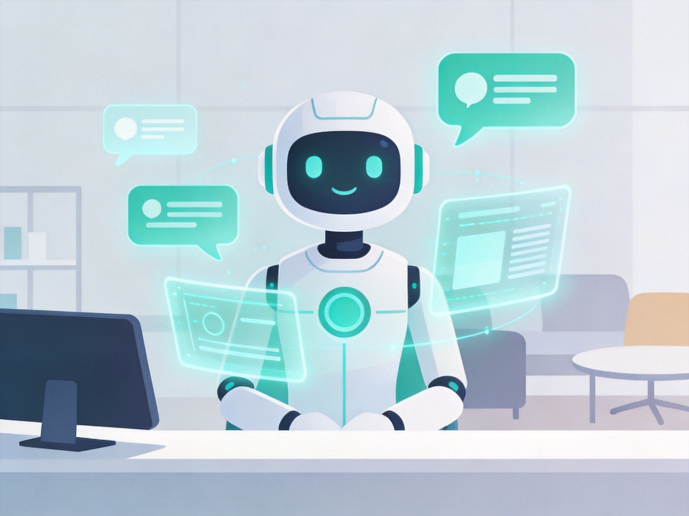 AI Receptionist — AI illustration