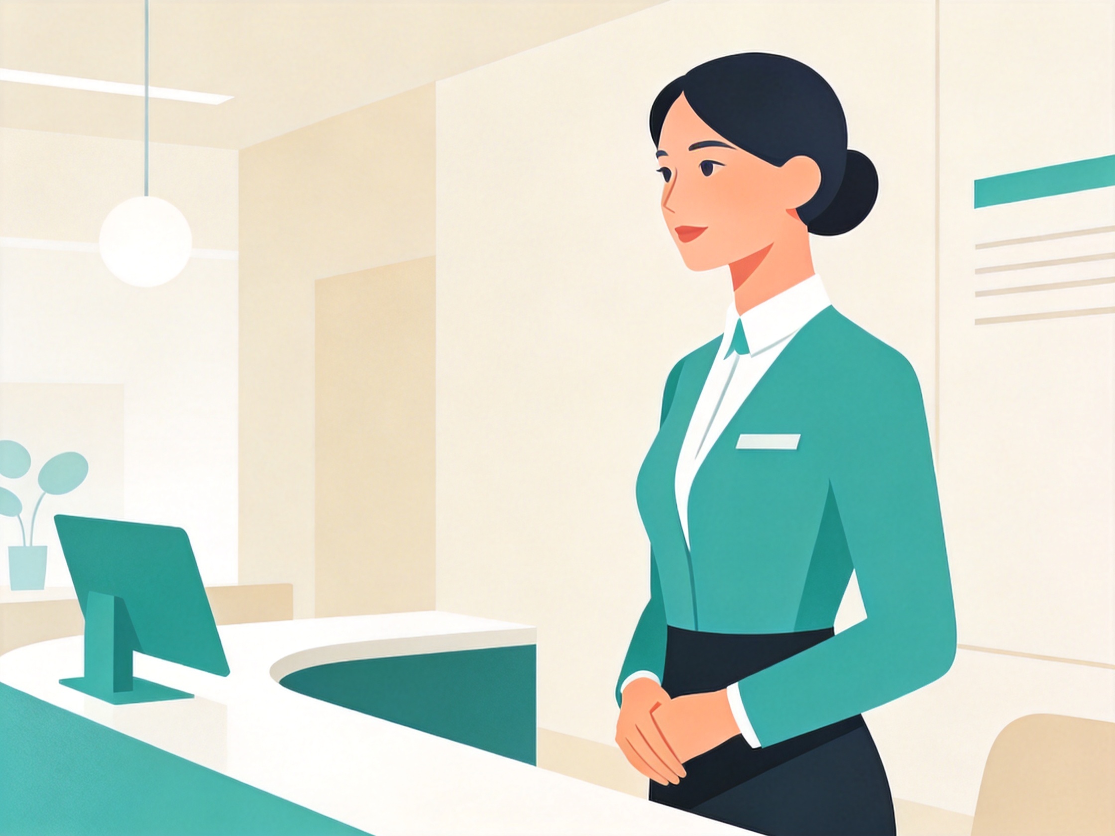 AI Receptionist — AI illustration