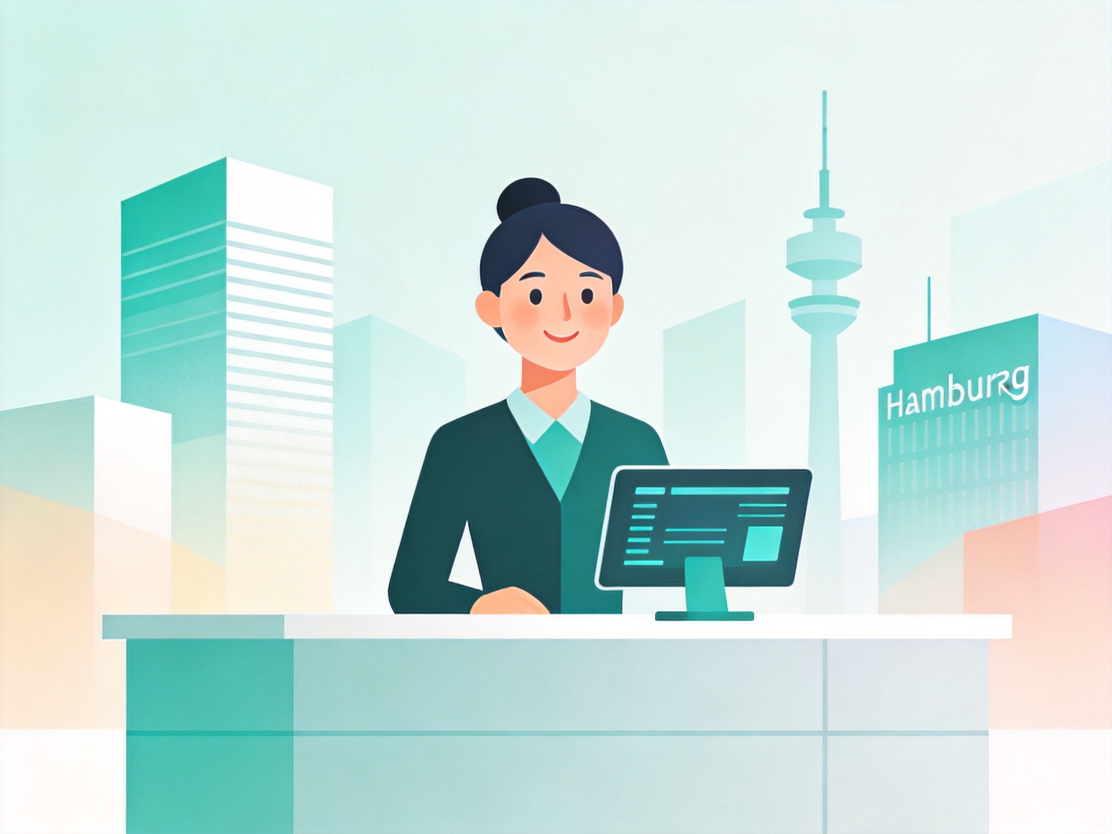 AI Receptionist — AI illustration