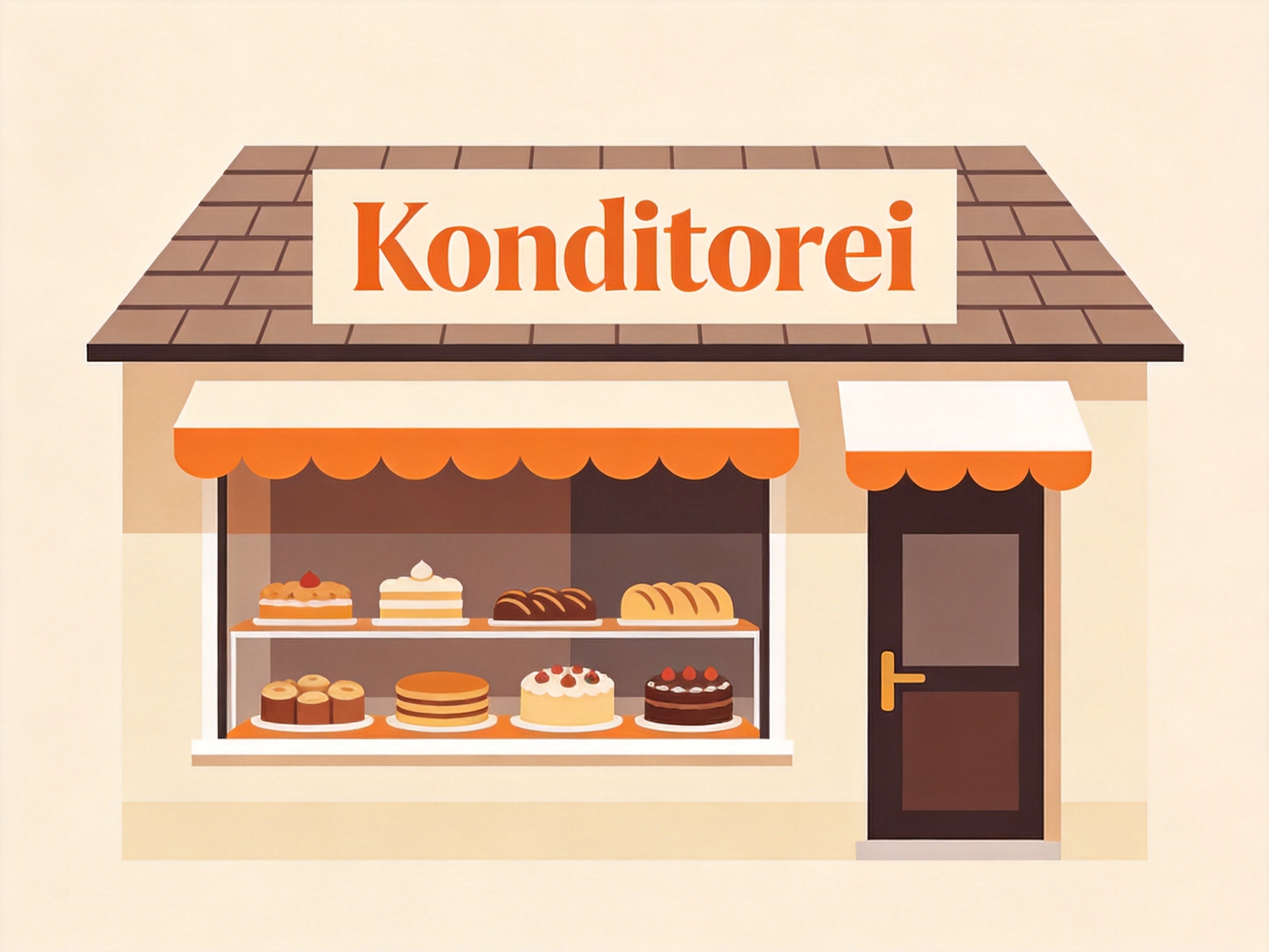 Konditorei — AI illustration