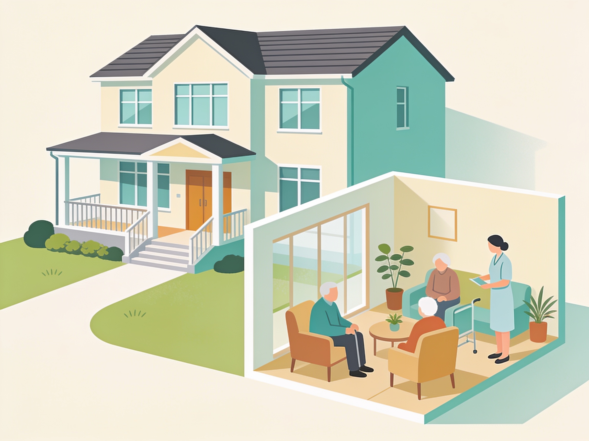 Residential Care — AI illustration