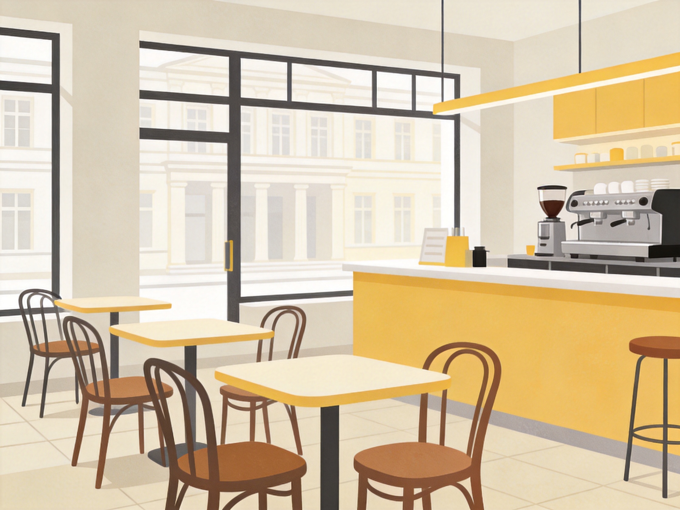 Cafe — AI illustration
