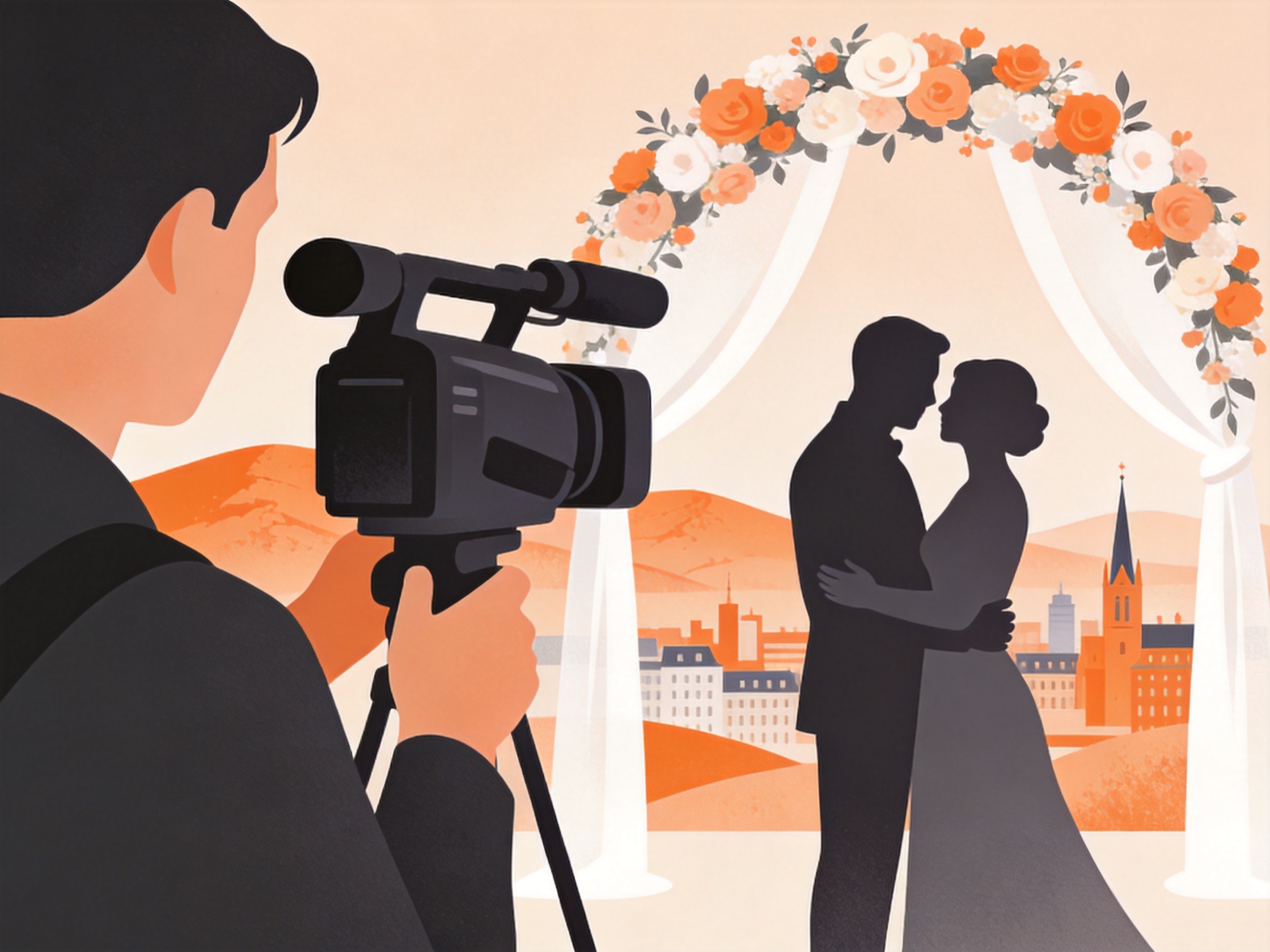 Hochzeitsvideograf — AI illustration
