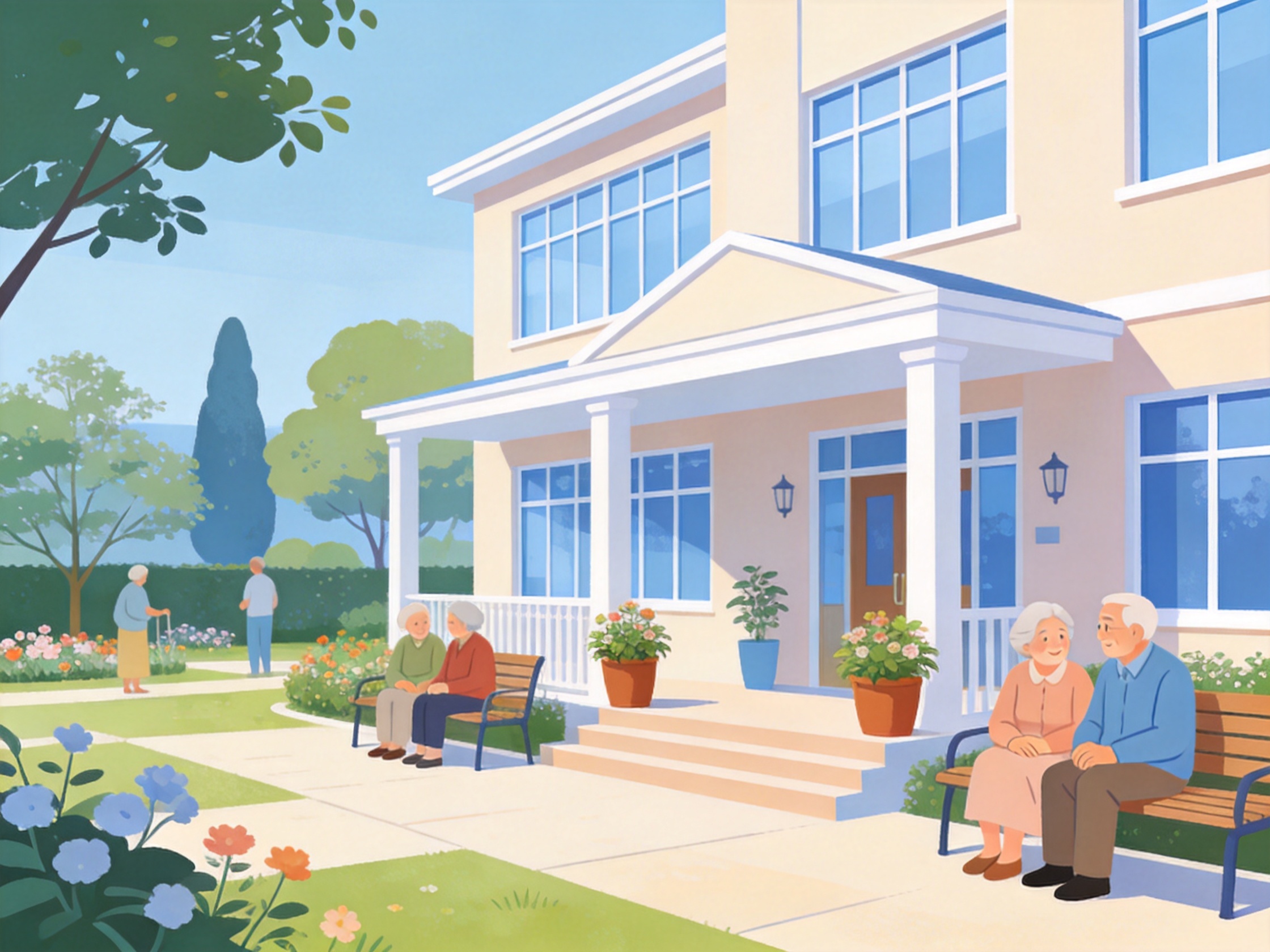 Nursing Home — AI illustration