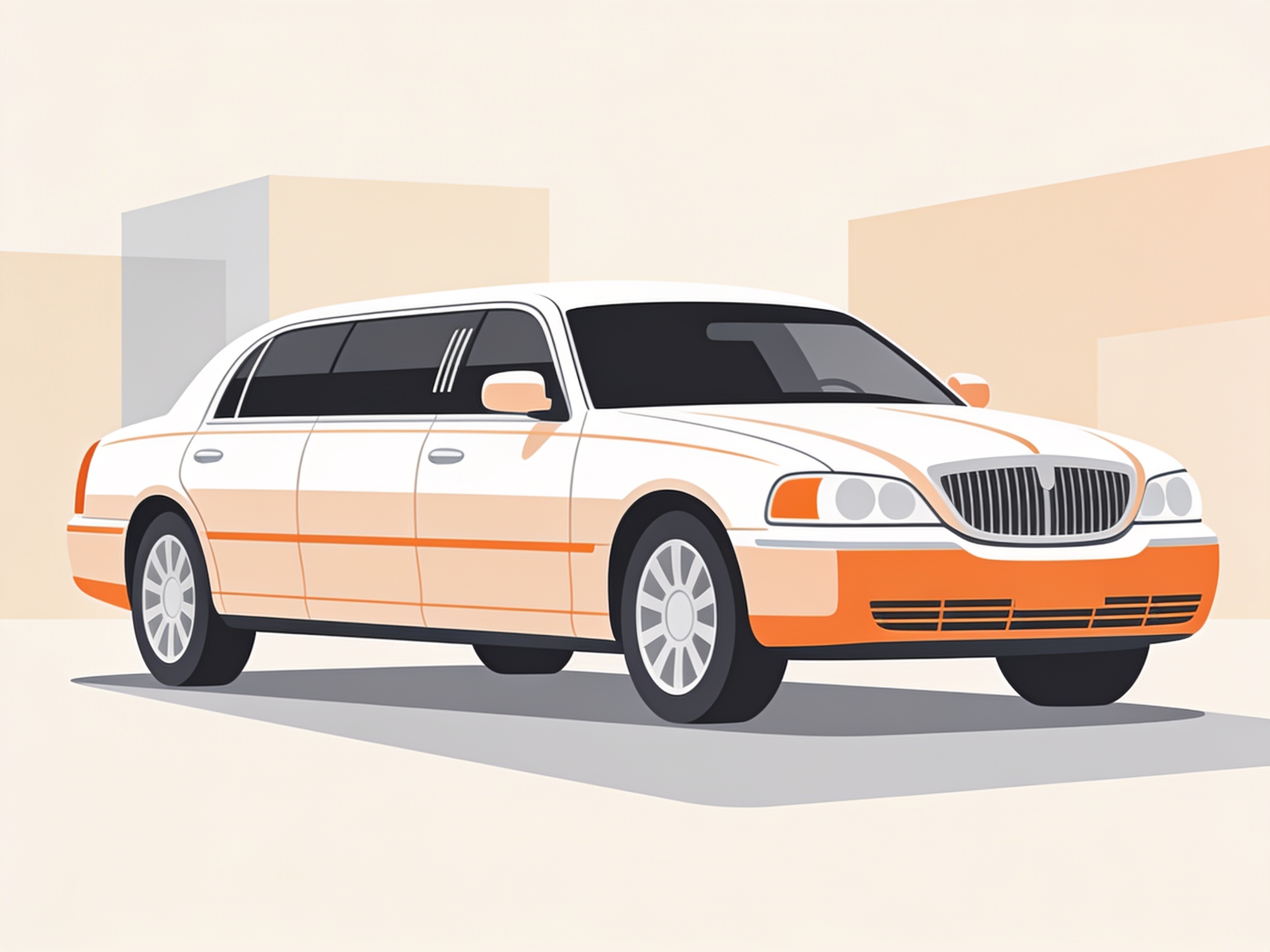 Limousinenservice — AI illustration