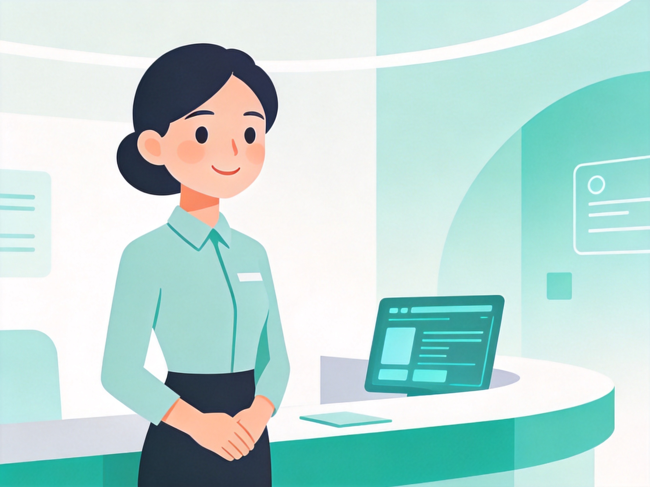 AI Receptionist — AI illustration